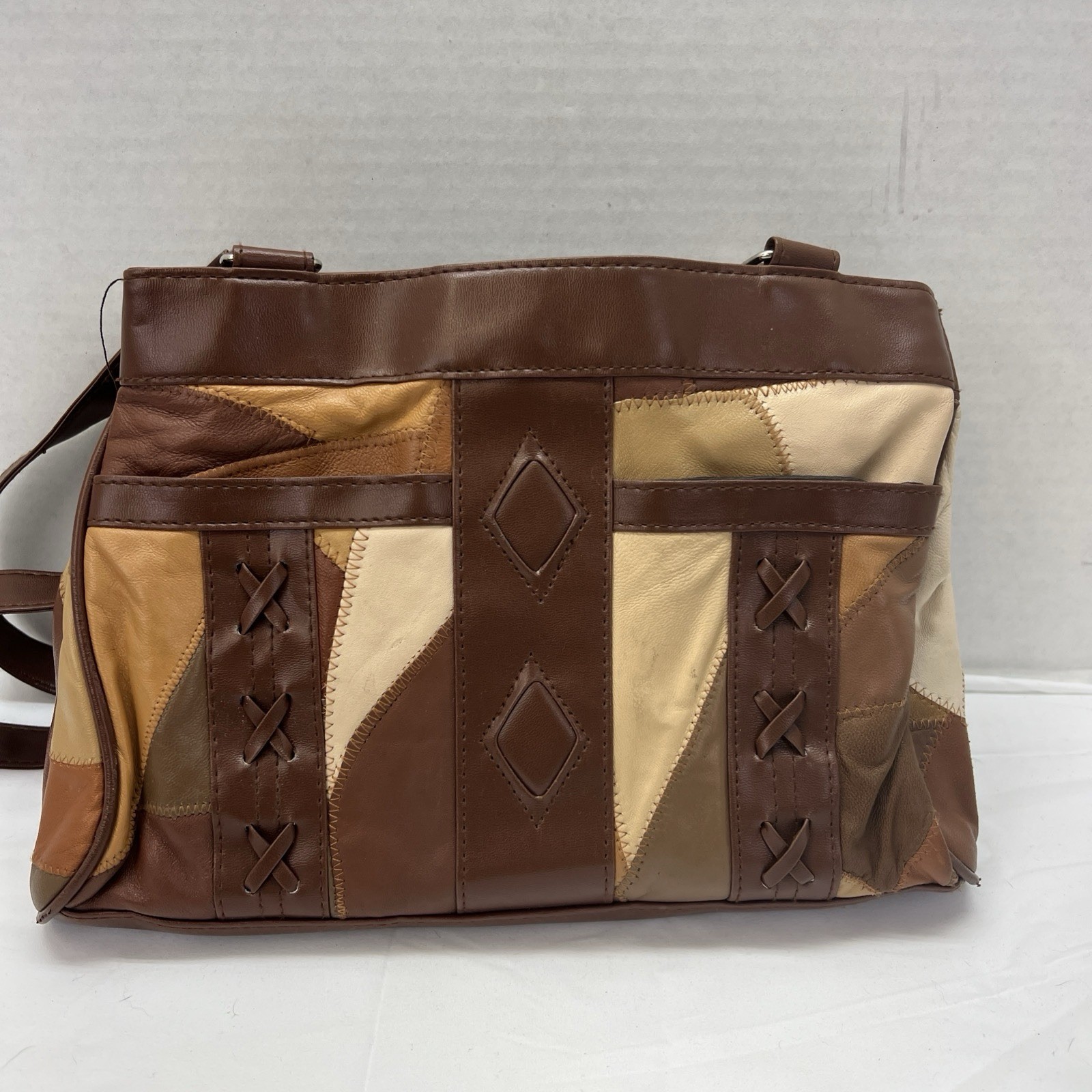 Unbranded Leather & PVC Boho Shoulder Bag Handbag Purse