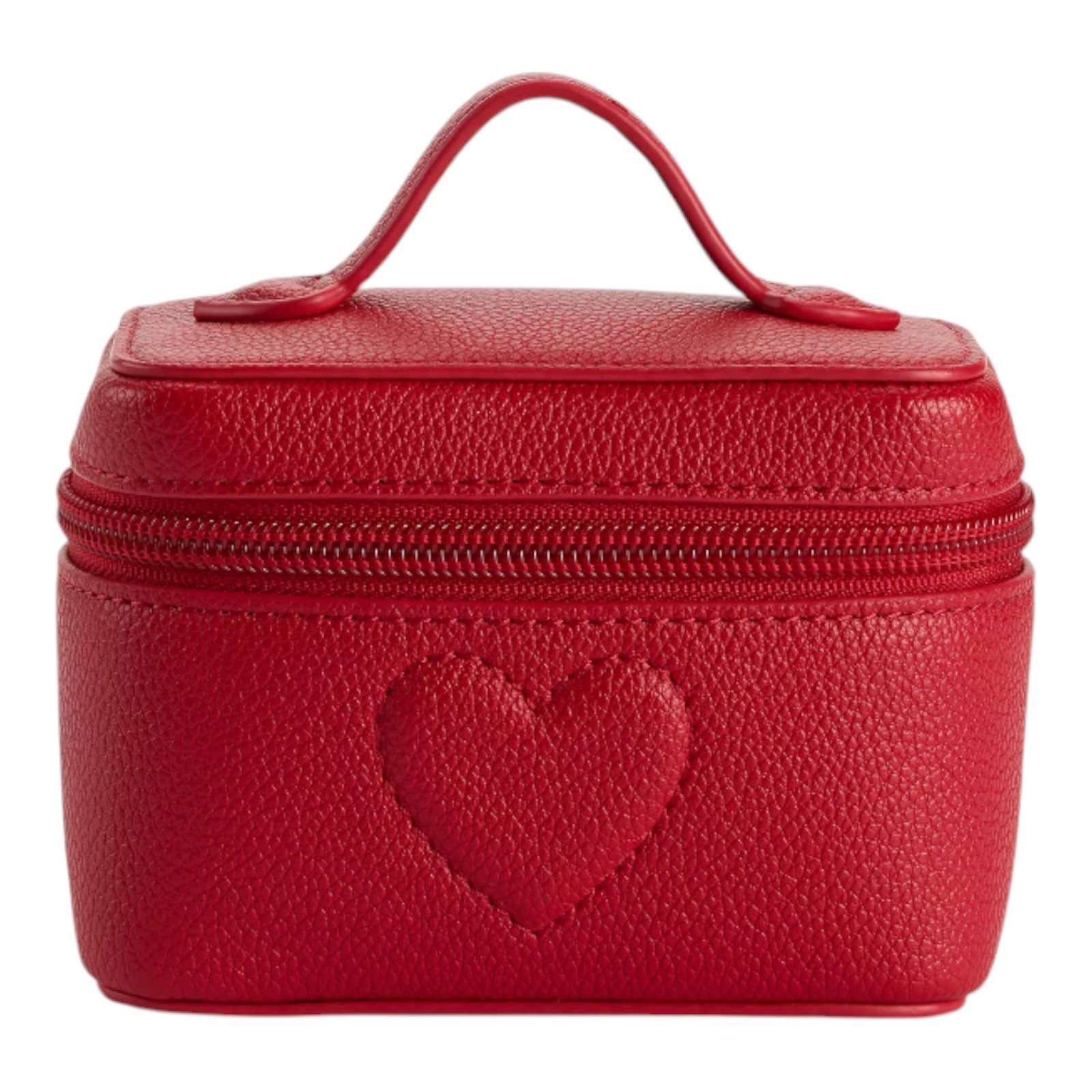 LC Lauren Conrad Red Top Handle Coin Pouch With Heart Design | #71609530