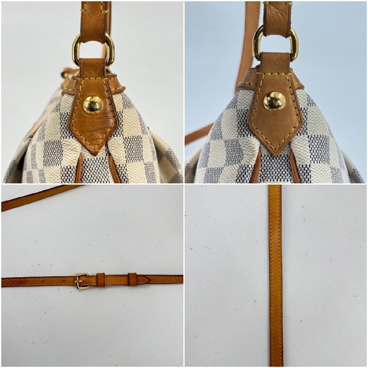 Louis Vuitton Syracuse PM Damier Azur Canvas Shoulder Bag N41113 429522
