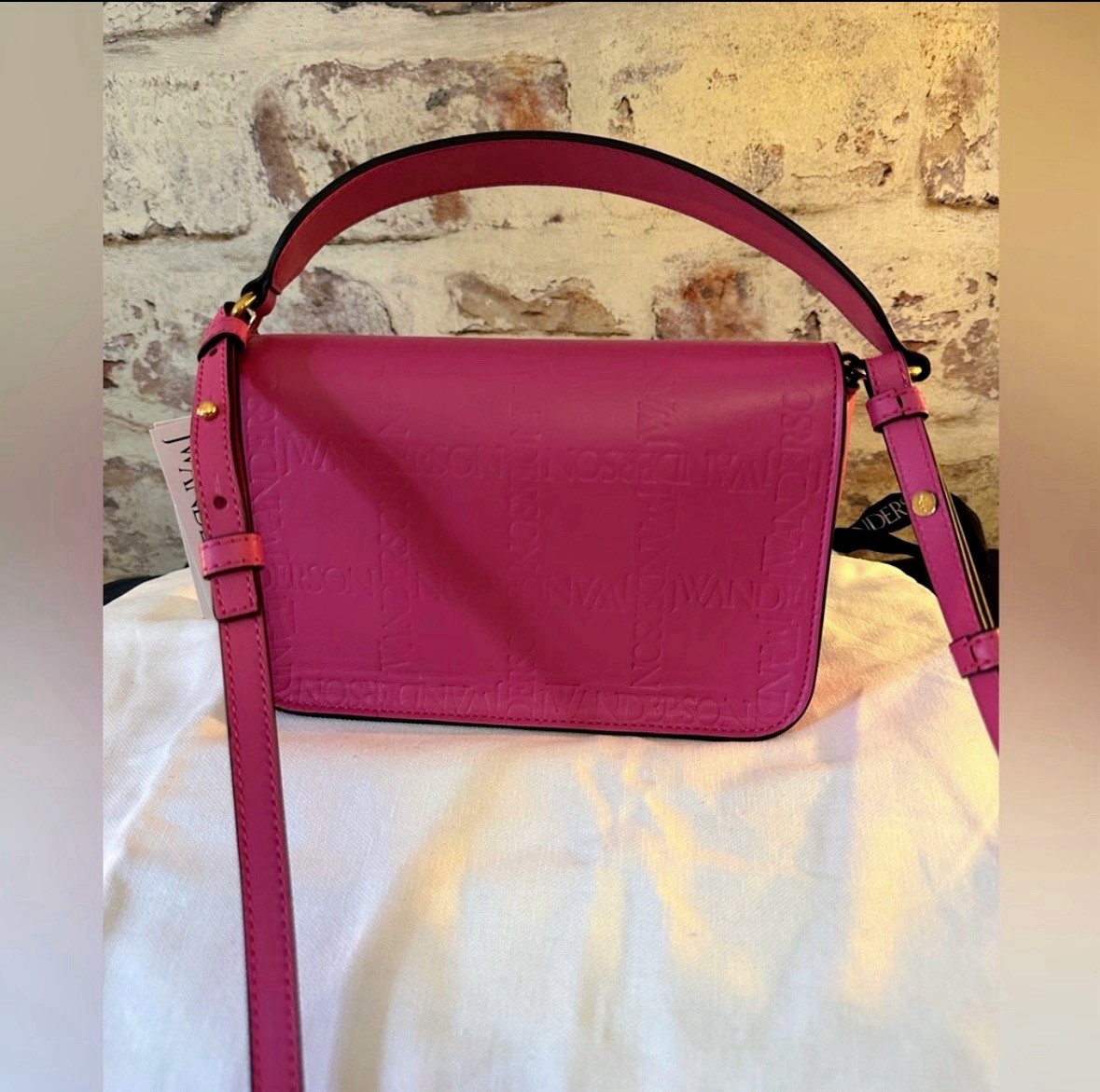 JW Anderson MIDI SHOULDER ANCHOR BAG-Pink(Origin $890)