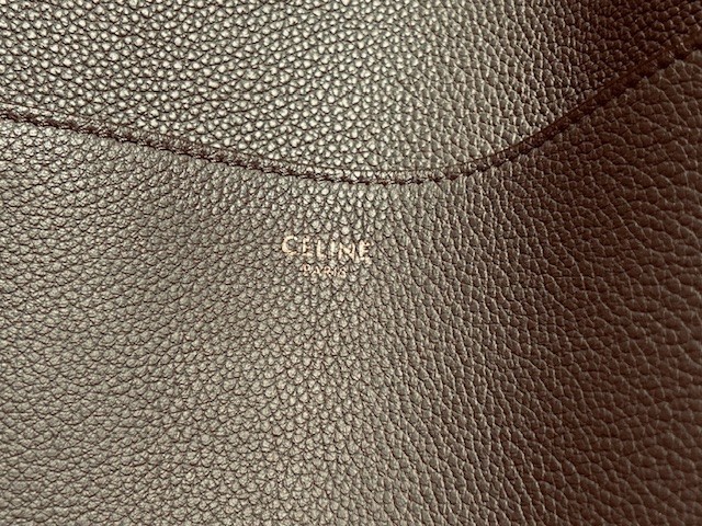 Authentic Celine Sangle Seau Bucket Tote Bag Purse #189593AH4 Taupe 13x11x7″