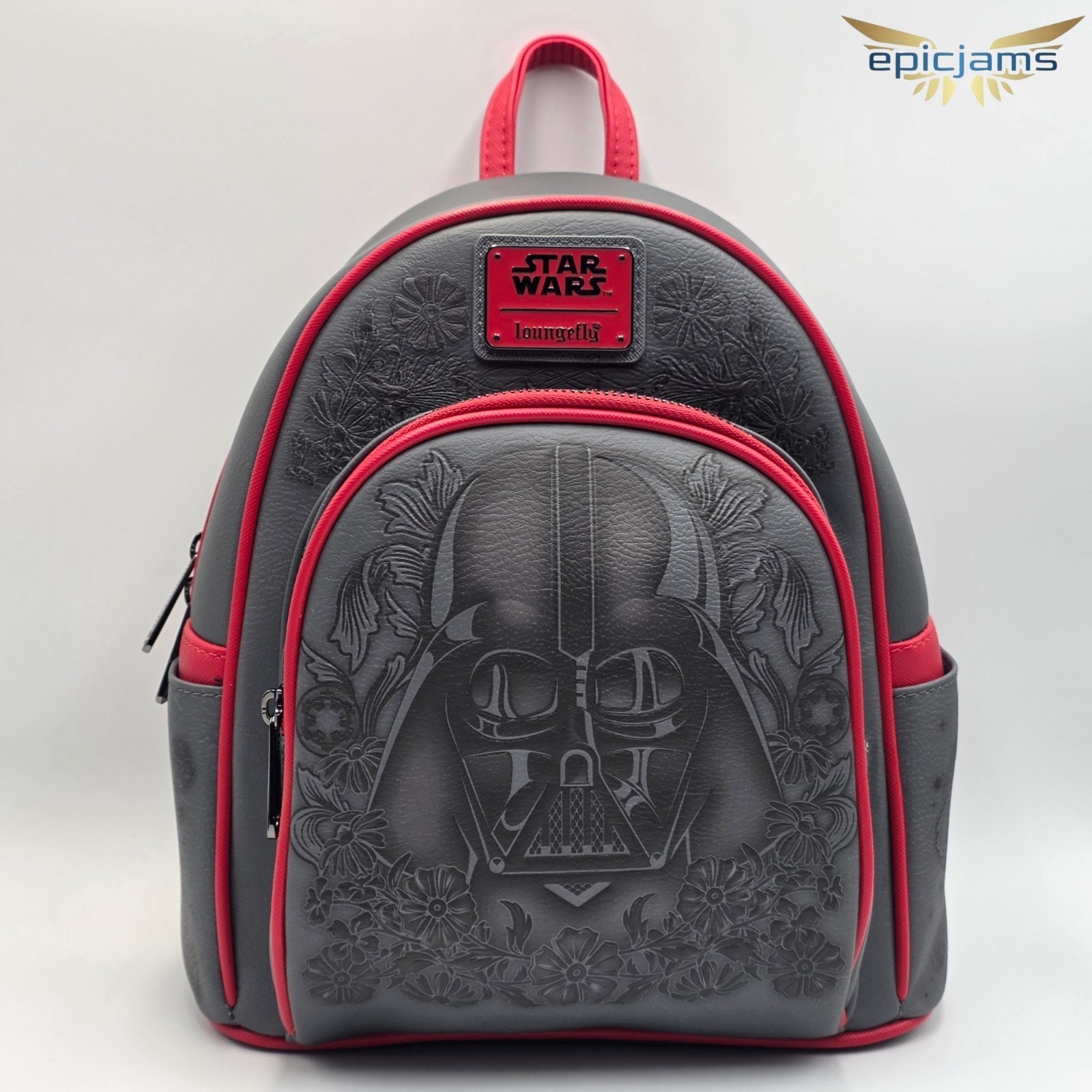 Loungefly Star Wars Darth Vader Embossed Floral Mini Backpack New