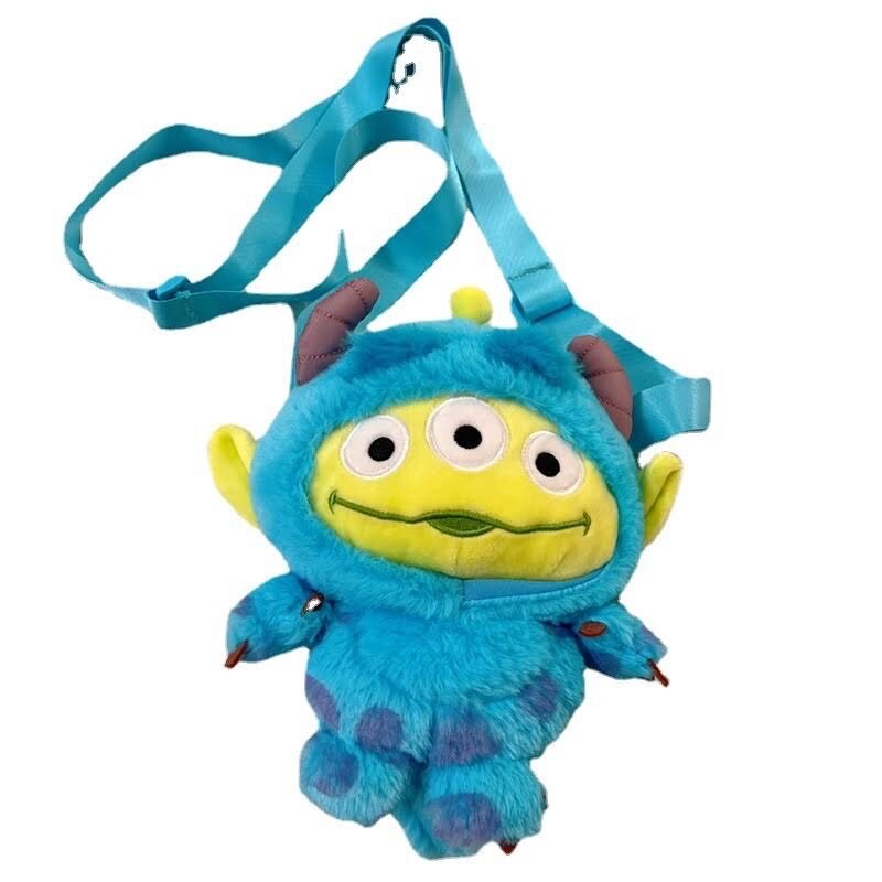 Toy Story Alien Monsters Inc Remix Bag (approx Size: 7.09×7.87×3.94 In)