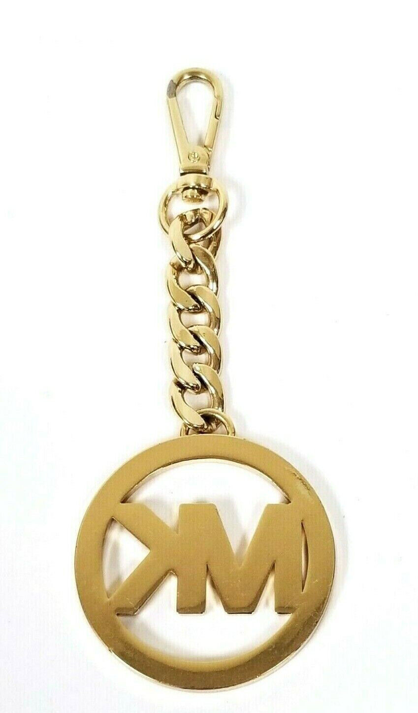MICHAEL KORS “MK”Gold Tone SIGNATURE LOGO Key Ring/Fob (Large)