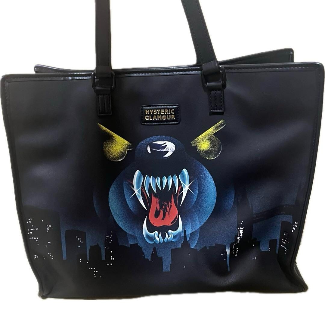 Hysteric Glamour Bear Beast Hand bag Tote Bag Shoulder Bag 2way bag Used Japan