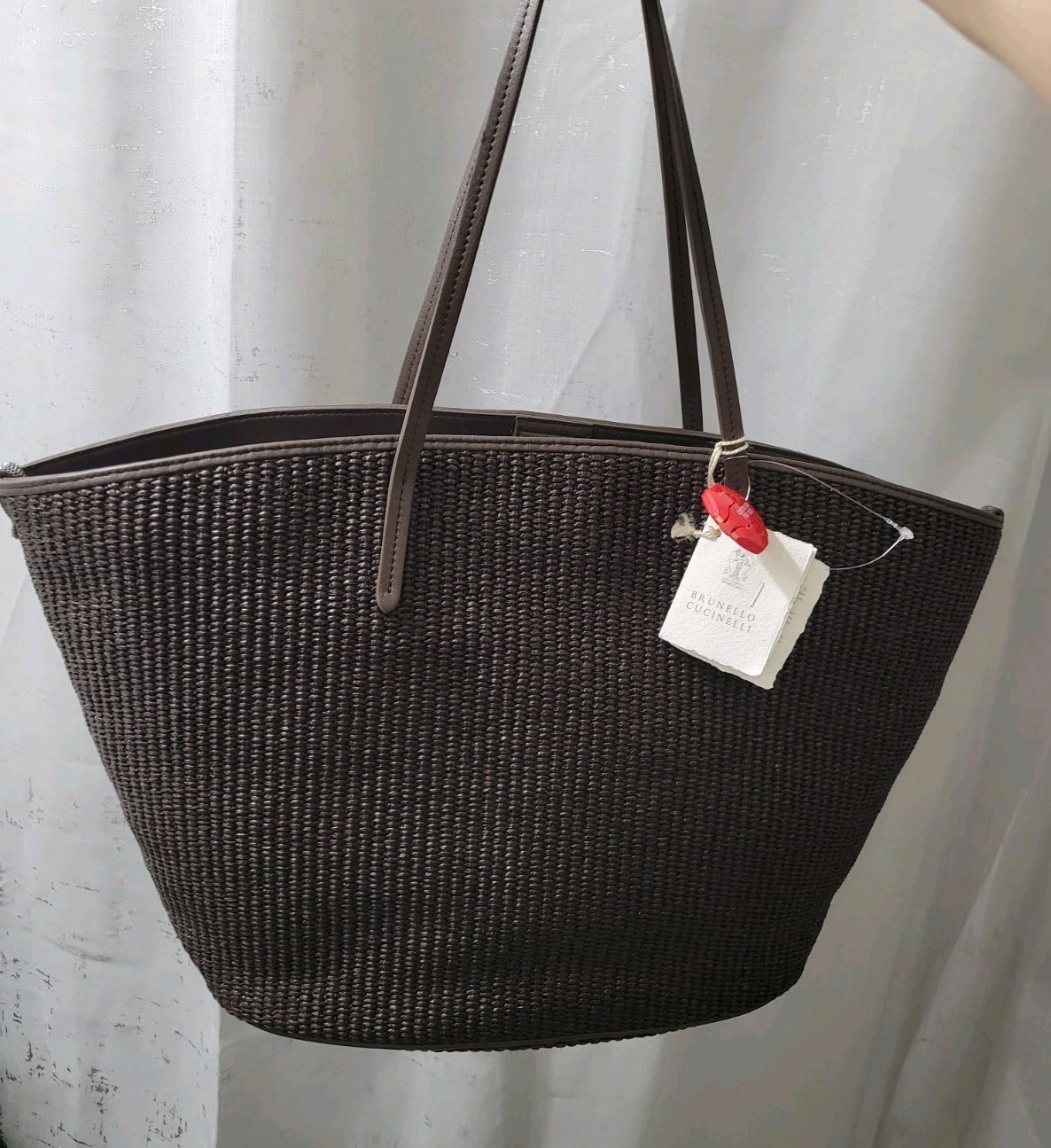 2995$ Brunello Cucinelli Womens Brown Tote/ Shopper Bag .Made In Italy