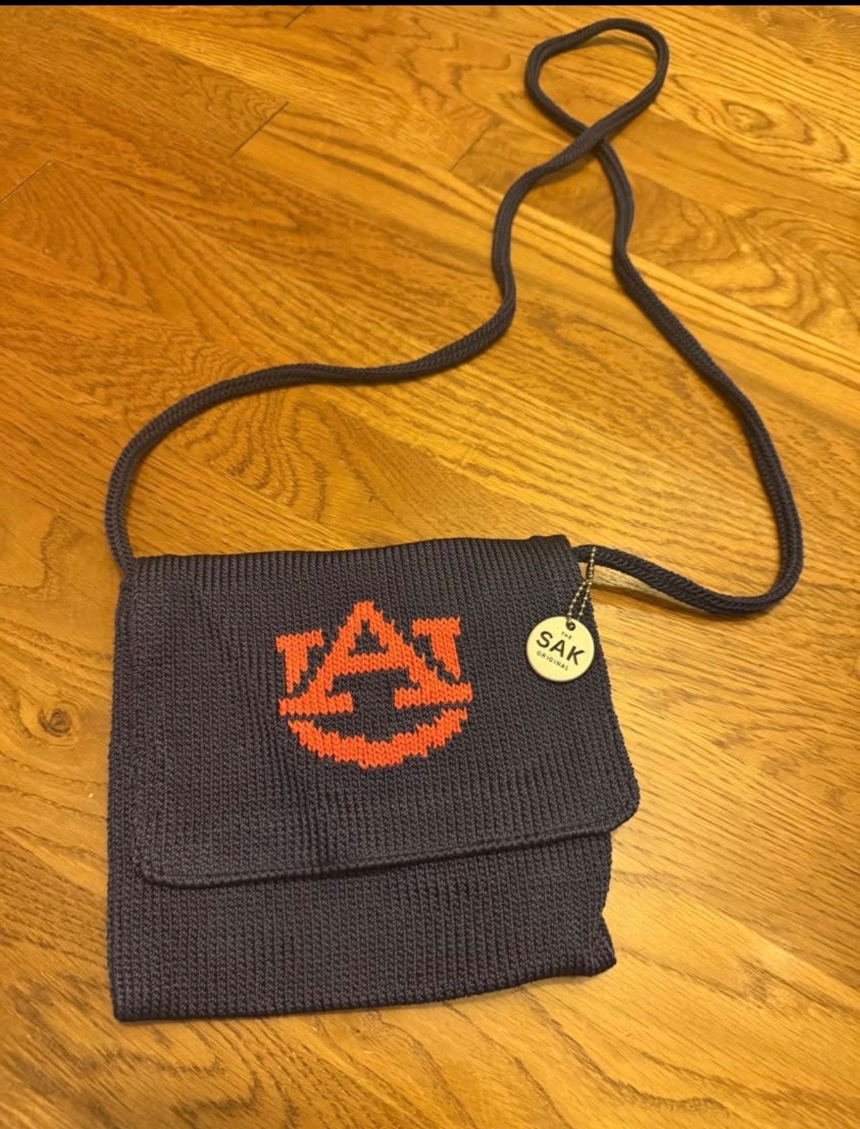 The SAK Auburn CROSSBODY SHOULDER Bag Crocheted purse MINI ZIP FOLDOVER FLAP