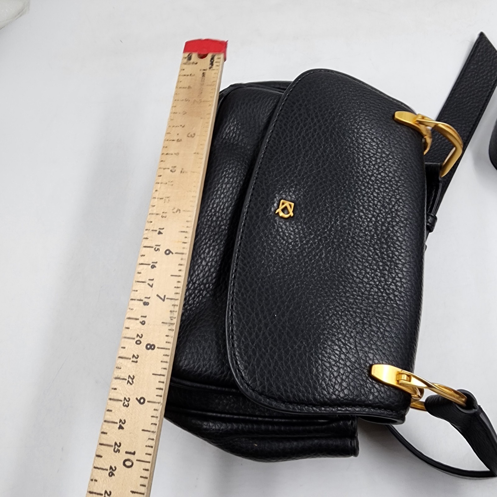 Donna Karan New York Boucle Crossbody Bag Women’s Black Flap/Snap Closure