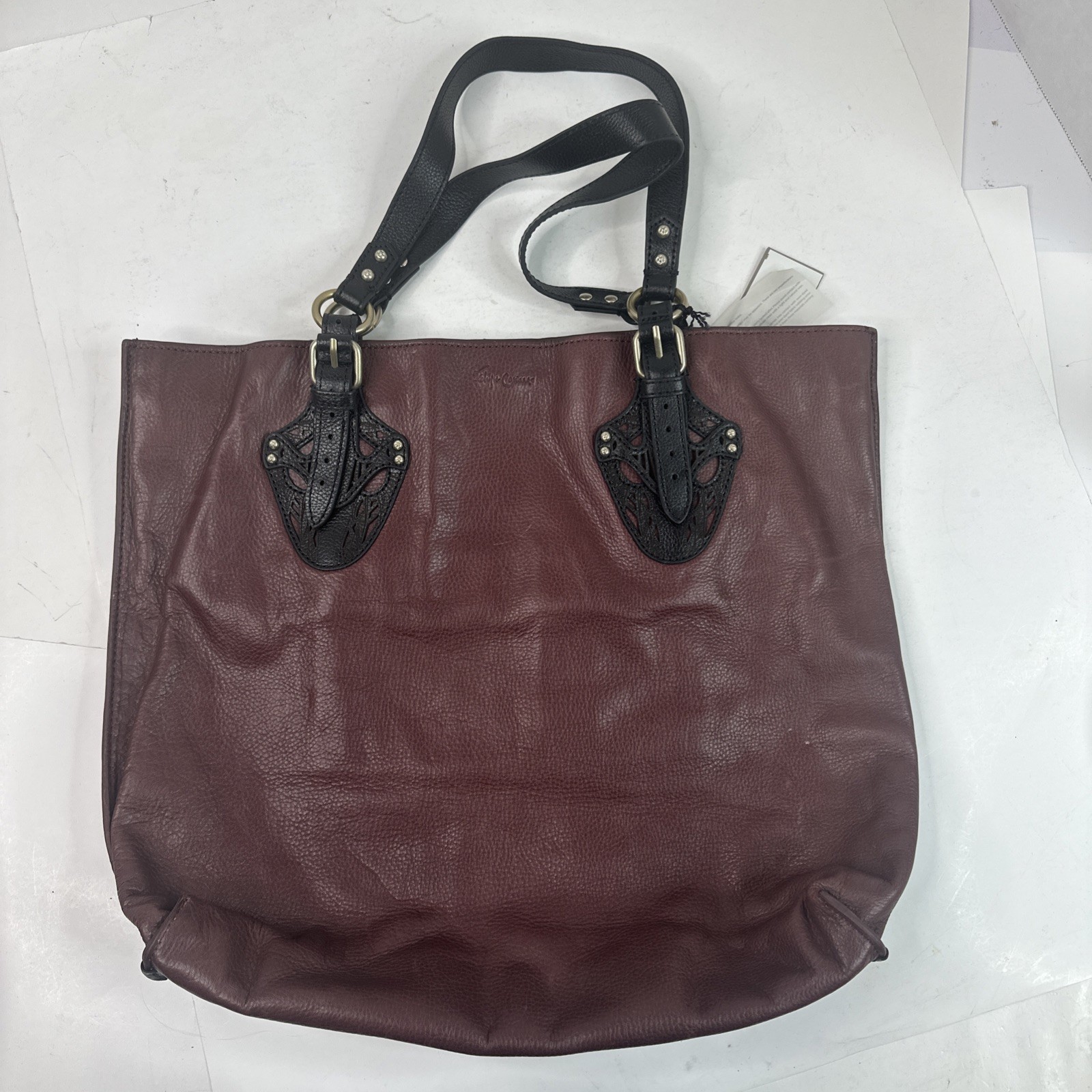 Foley + Corinna FC Equestrian Tote Handbag Plum Leather NWT Y8