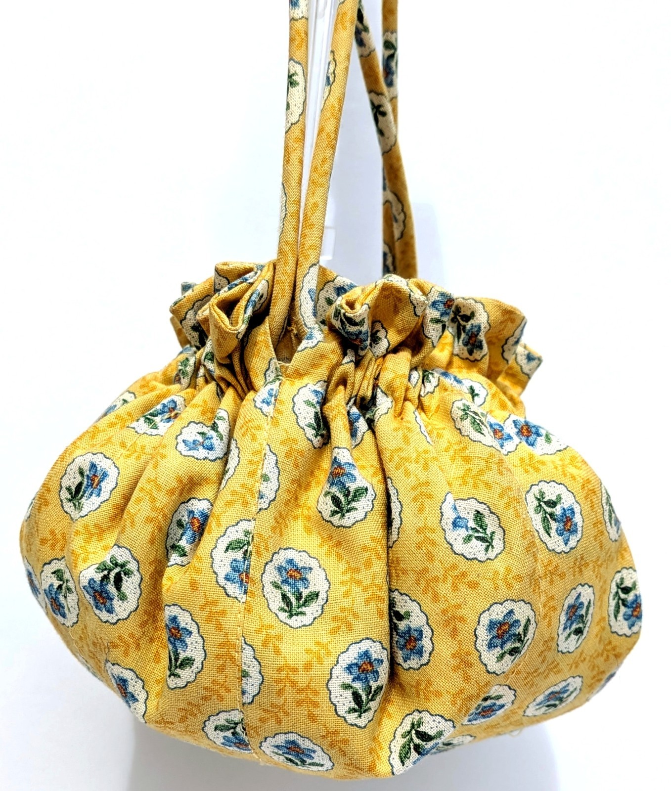 Vera Bradley Vintage Elizabeth Drawstring Jewelry Pouch 8 Pocket Organizer Bag