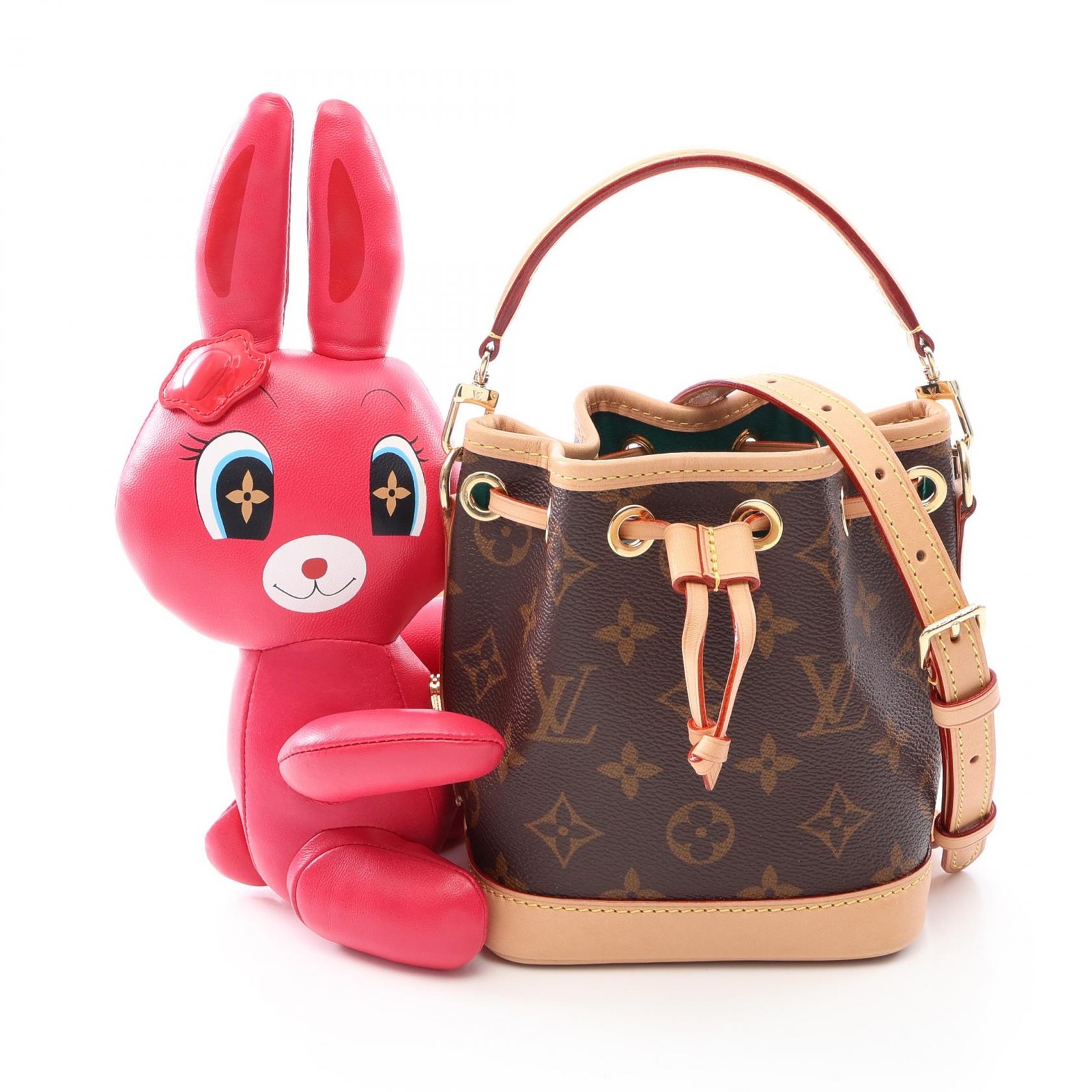 Louis Vuitton Nano Noe Anemogram 2WAY M11305 Handbag Brown Red Women’s #MMB2109