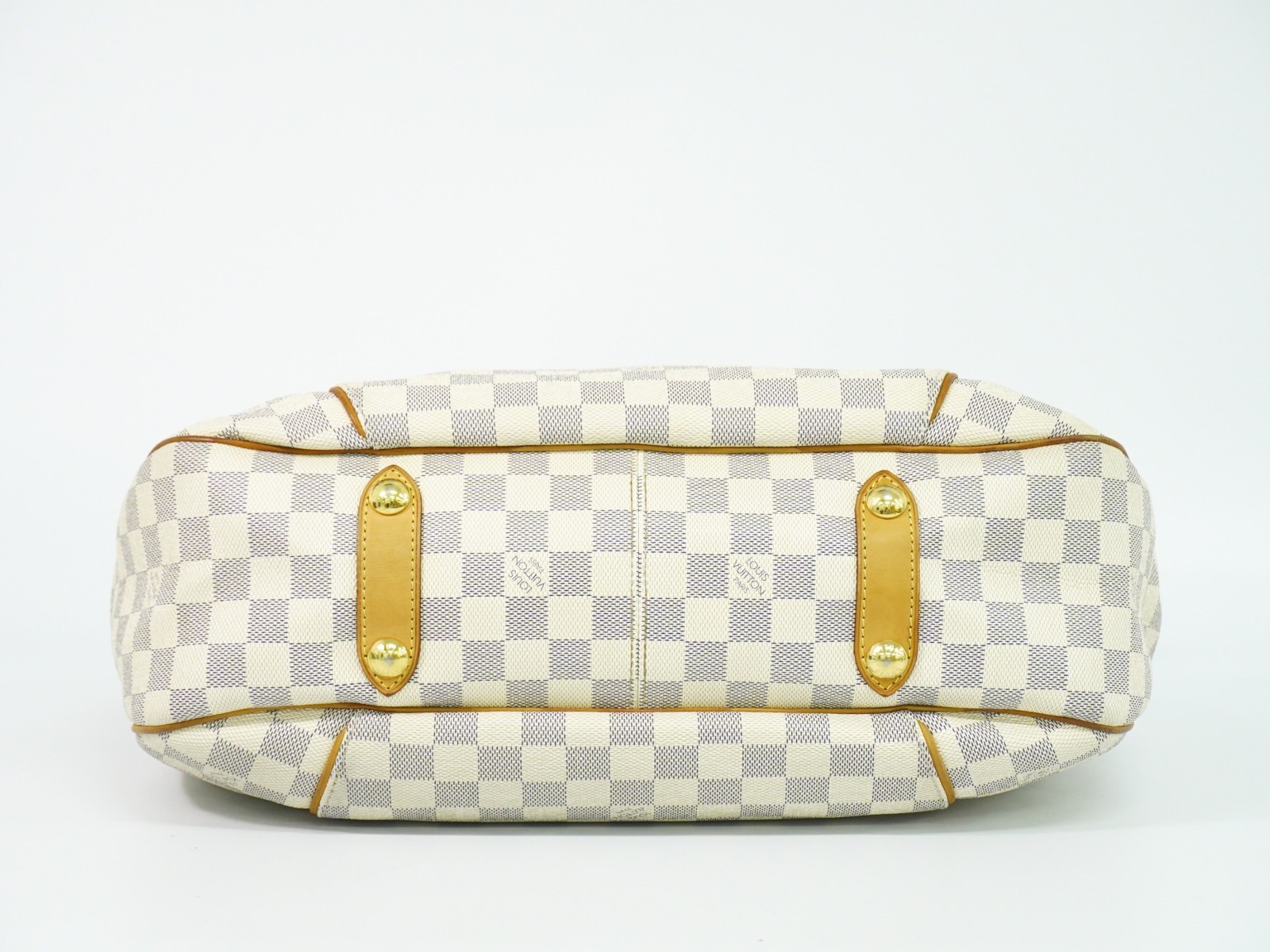 Louis Vuitton Galliera PM N55215 Damier Azur Canvas Shoulder Bag White Gray
