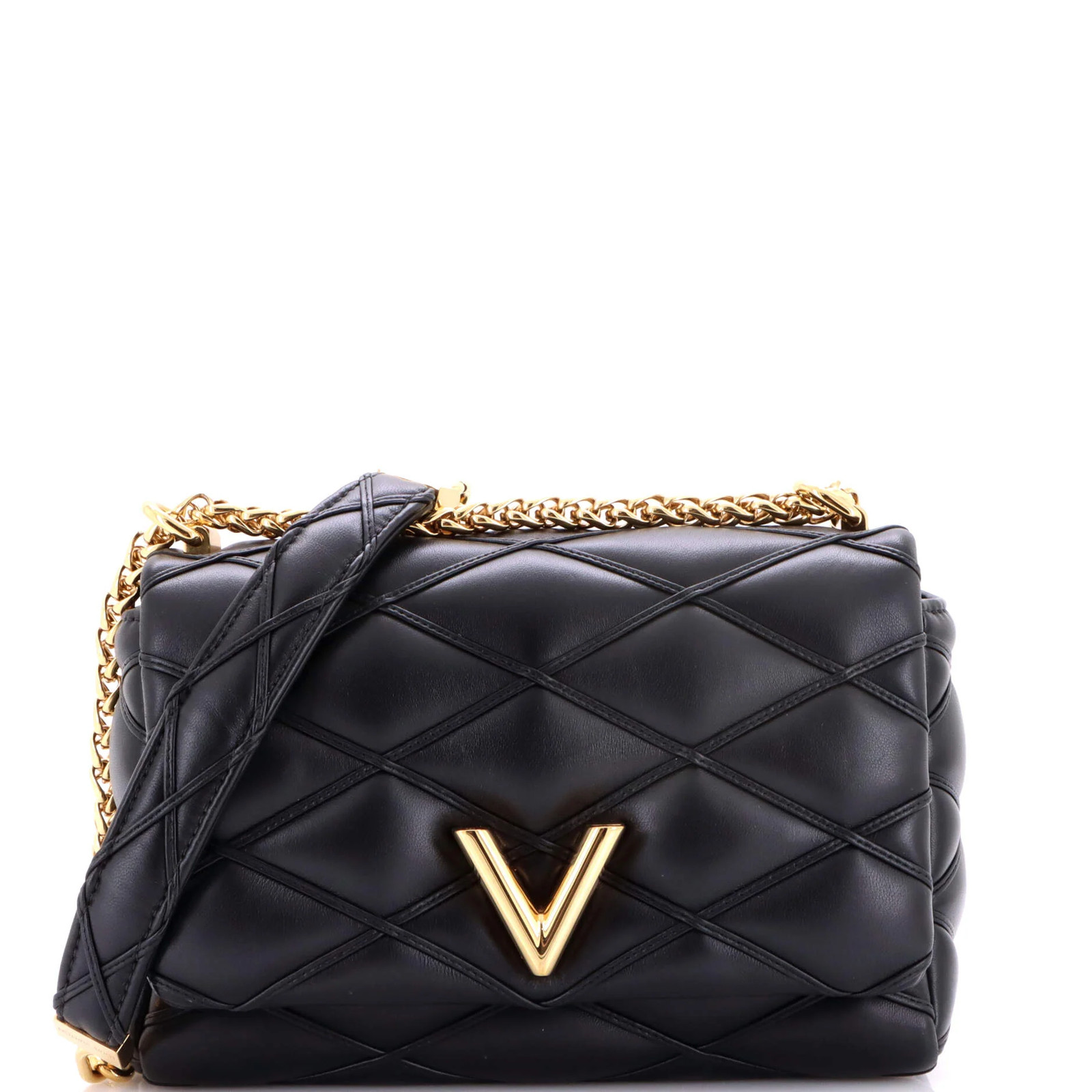 Louis Vuitton Pico GO-14 Handbag Malletage Leather MM
