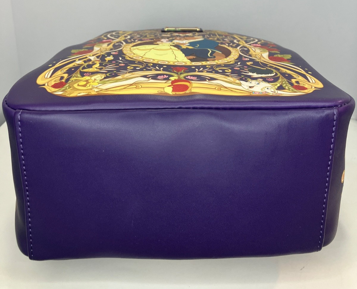 EXCLUSIVE Loungefly Disney Princess Belle and Beast Ornate Portrait Backpack NWT