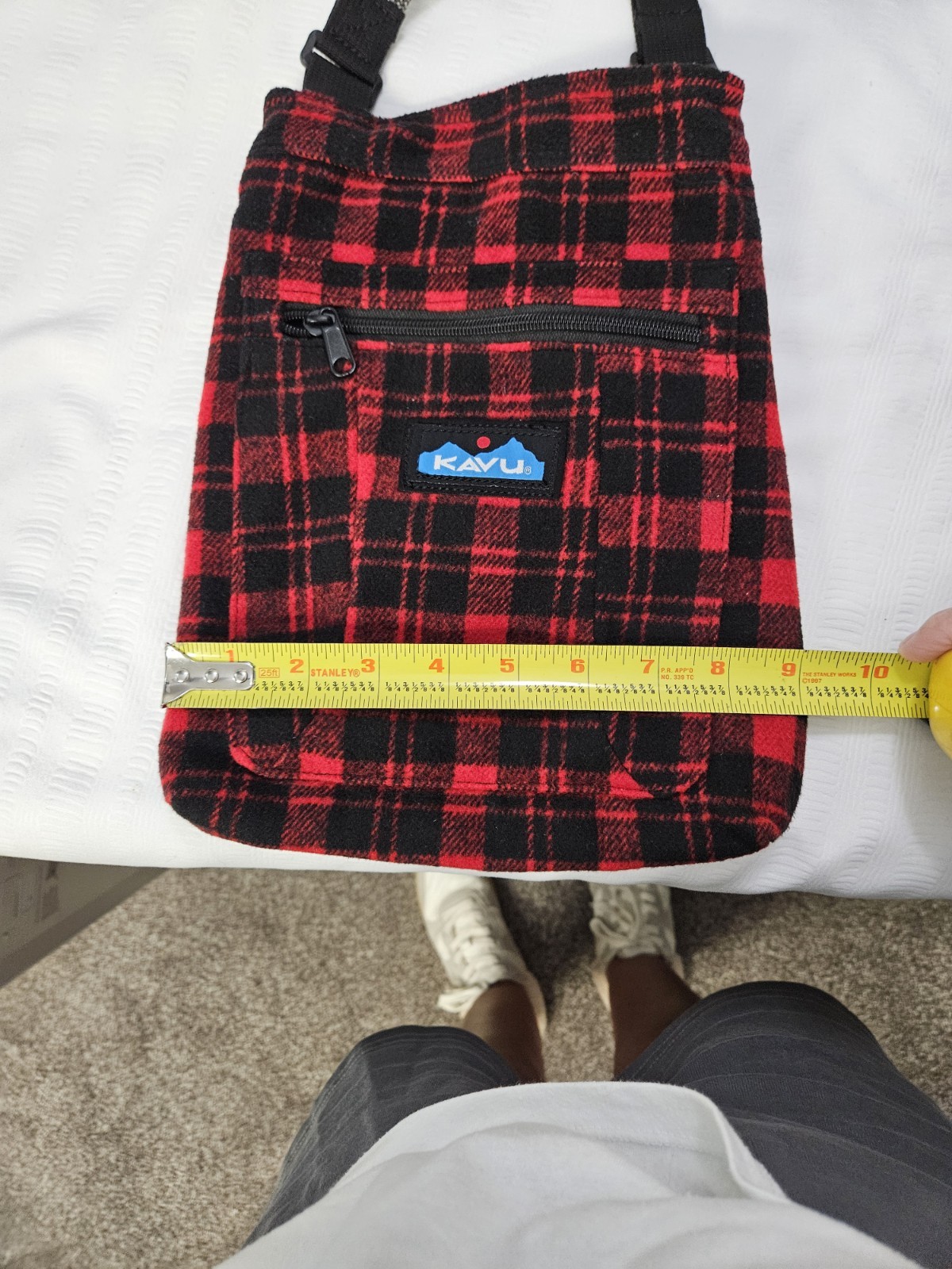 Kavu Keepon Keepin Crossbody Shoulder Bag Poly/Acrylic/Cotton Lumberjack NWT