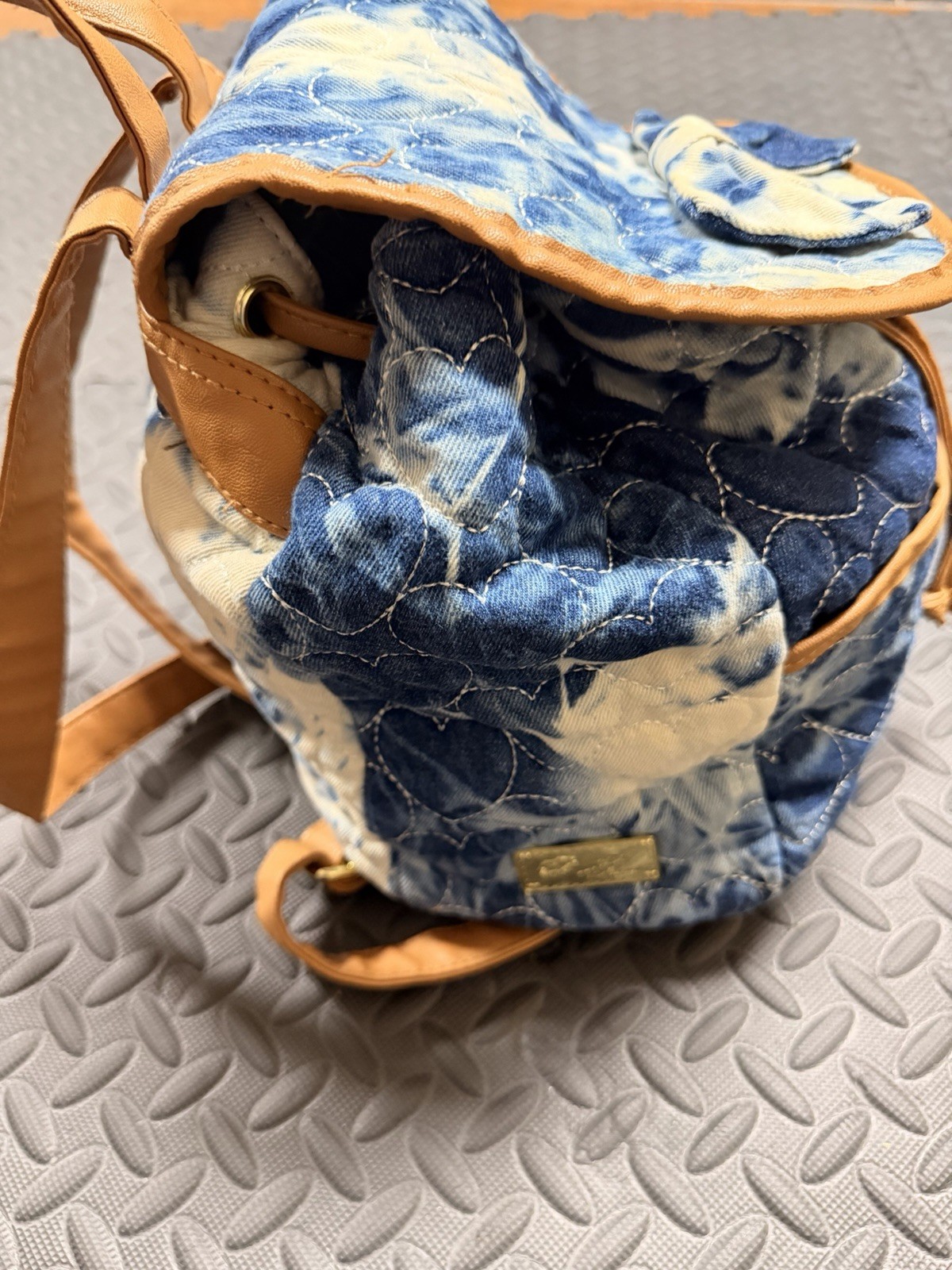 Betsy Johnson Crossbody Backpack With Bow