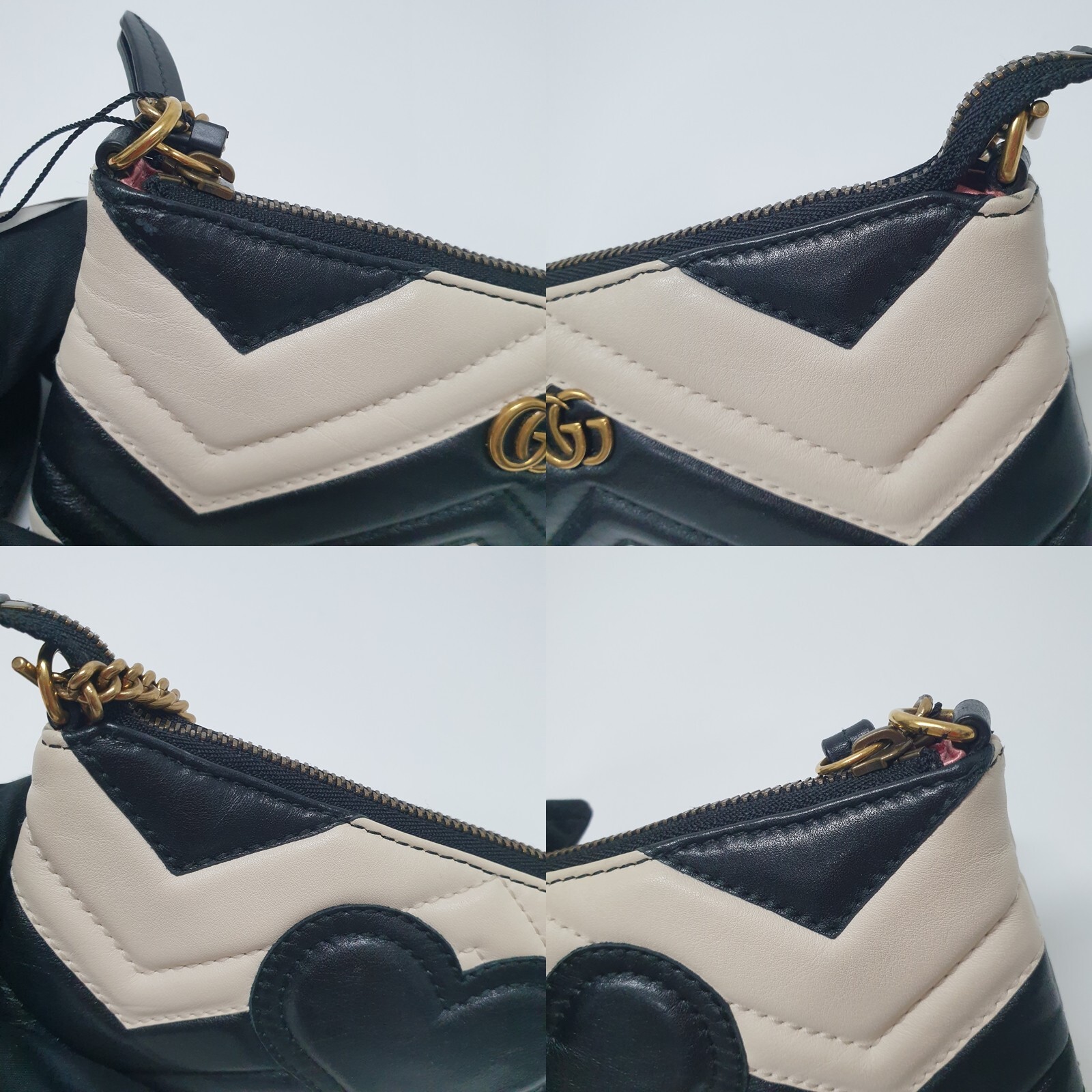GUCCI Chain Bag Marmont Mini GG Matelasse Calfskin 443129 Guaranteed Daily GA139