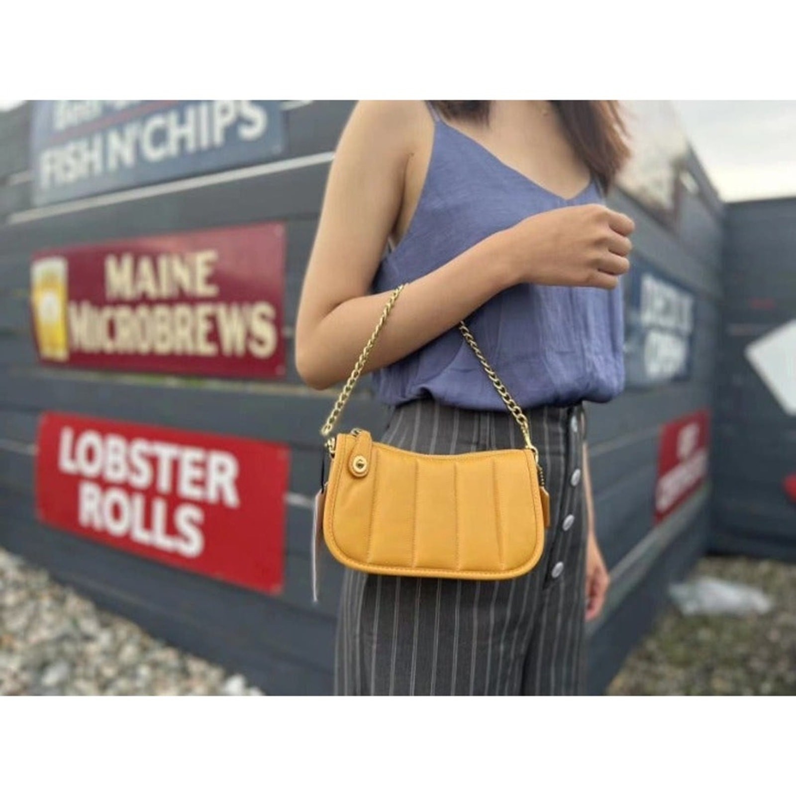 Coach C3490 Swinger 20 With Quilting In Brass/Buttercup