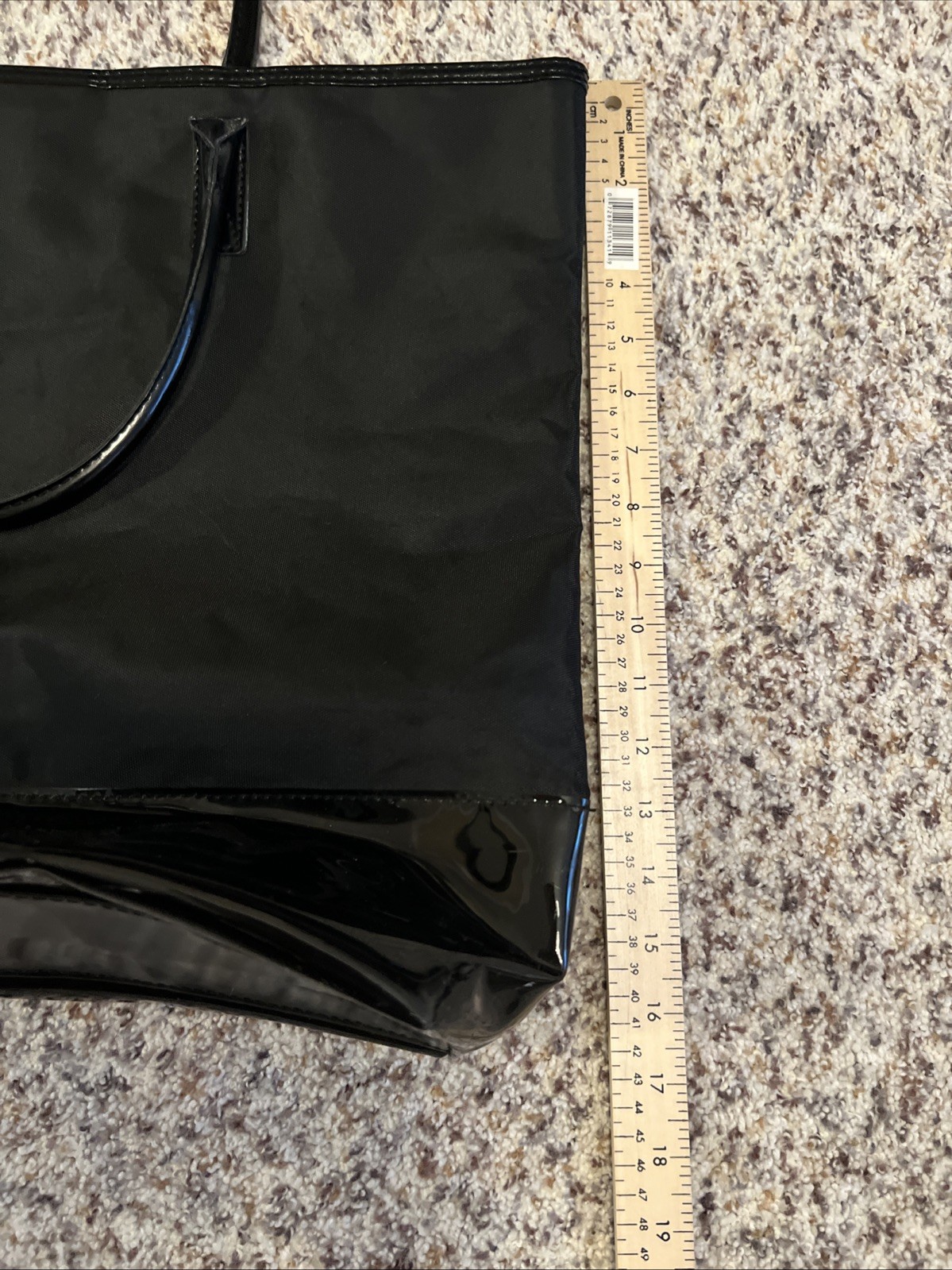 Burberry 2 Tone Black Canvas Tote Fragrance Bag One Spot Inside