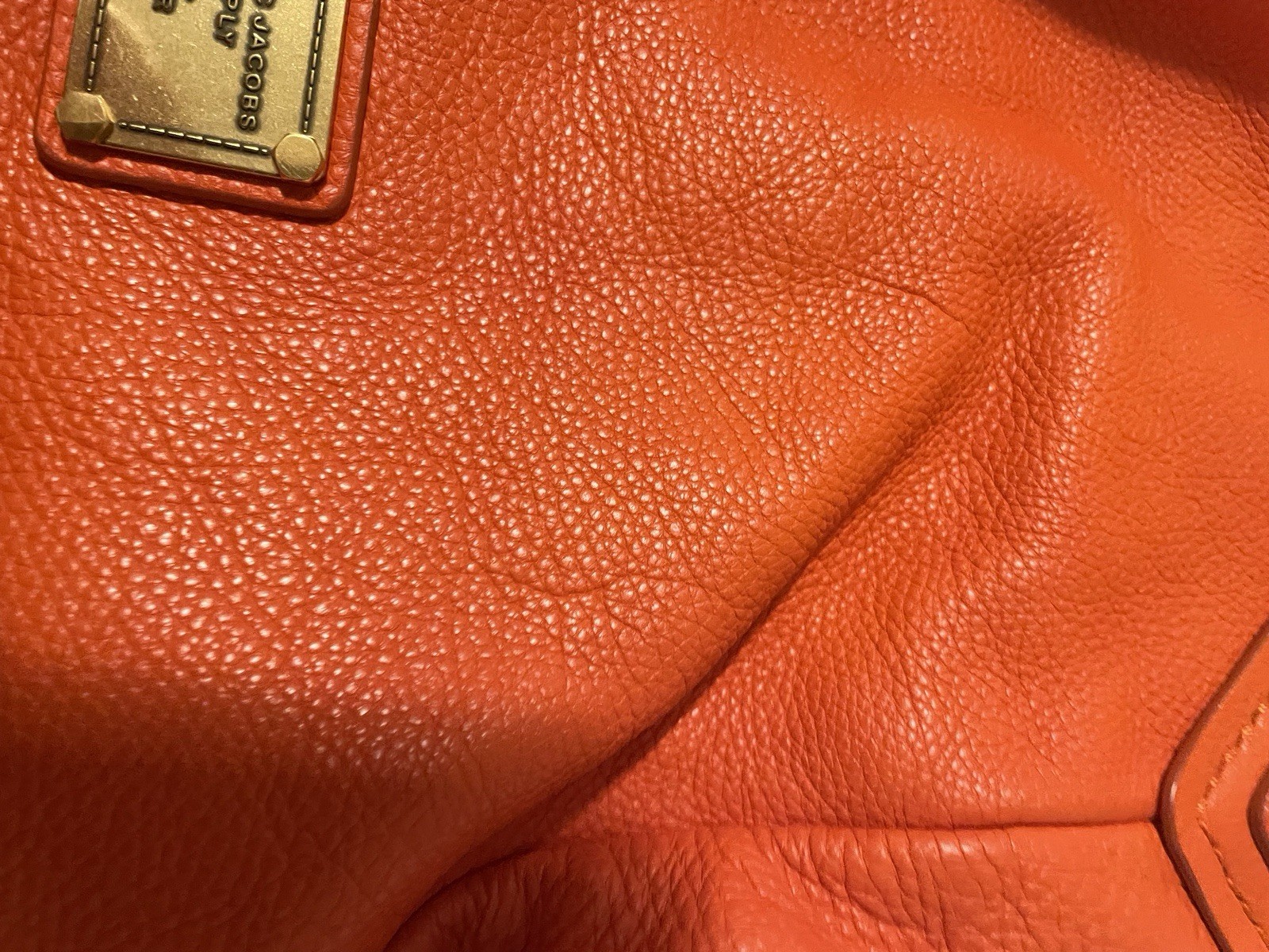 Marc by Marc Jacobs Classic Q Francesca Satchel Lobster Red Leather Hobo Bag