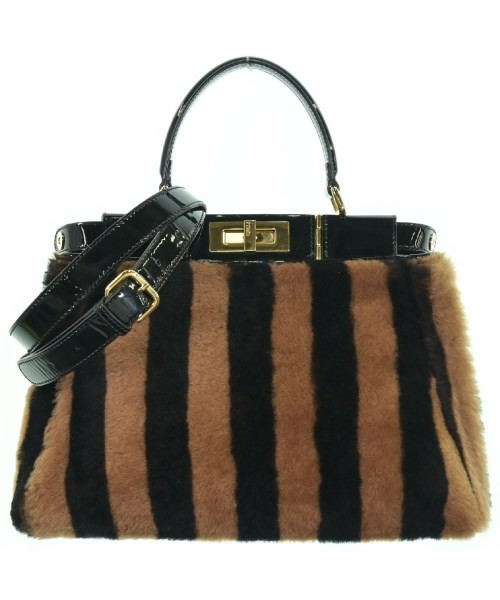 FENDI Handbags BrownxBlack Regular 2200528368011
