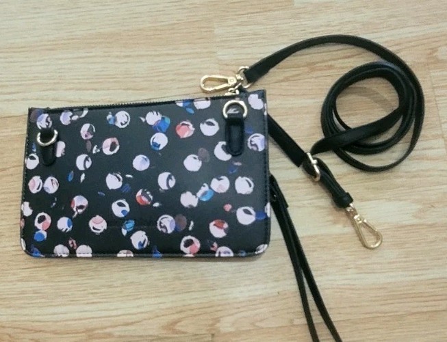 New Melie Bianco Wristlet/Crossbody Bag 8x5in