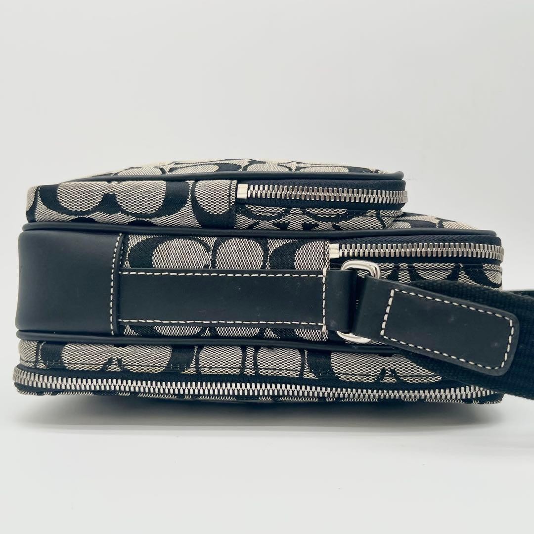 Coach Shoulder Bag Signature 4270 Multi storage Black