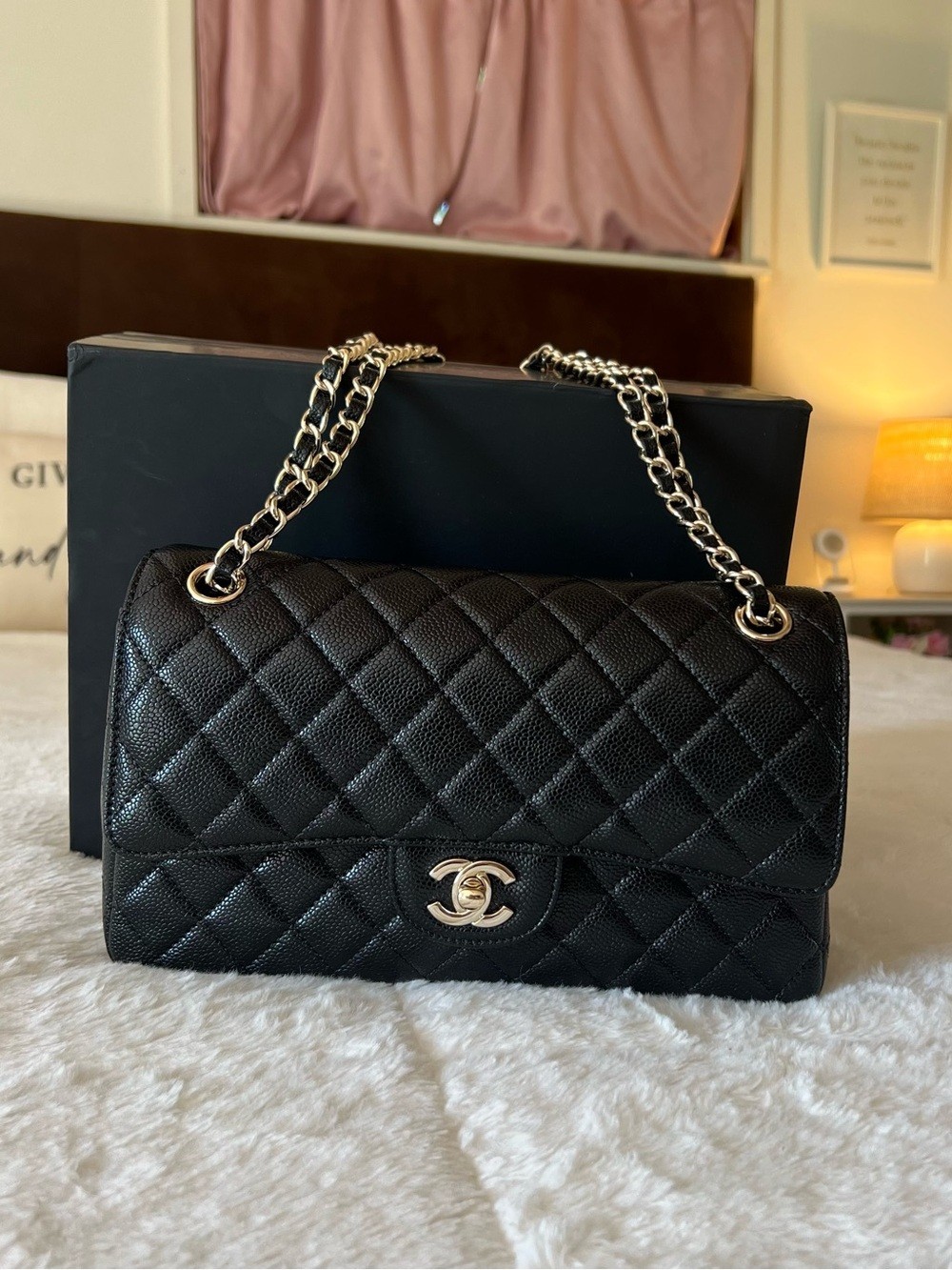 Chanel Classic Medium Caviar Double Flap Bag