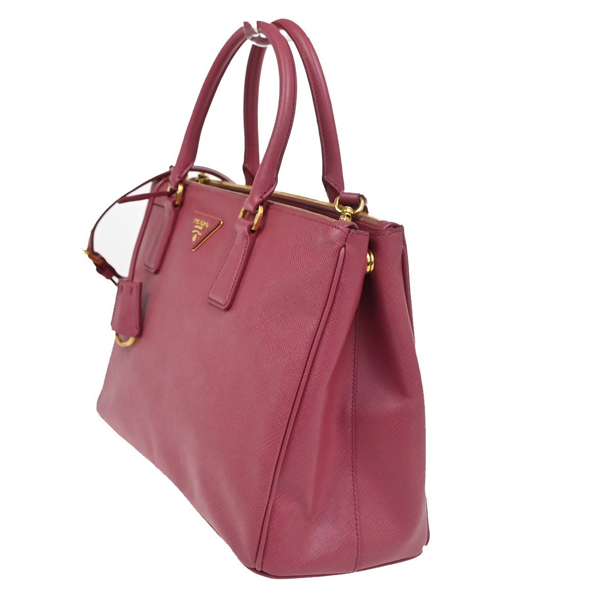PRADA Galleria 2Way Shoulder Hand Bag Saffiano Leather Pink Italy 11CA830