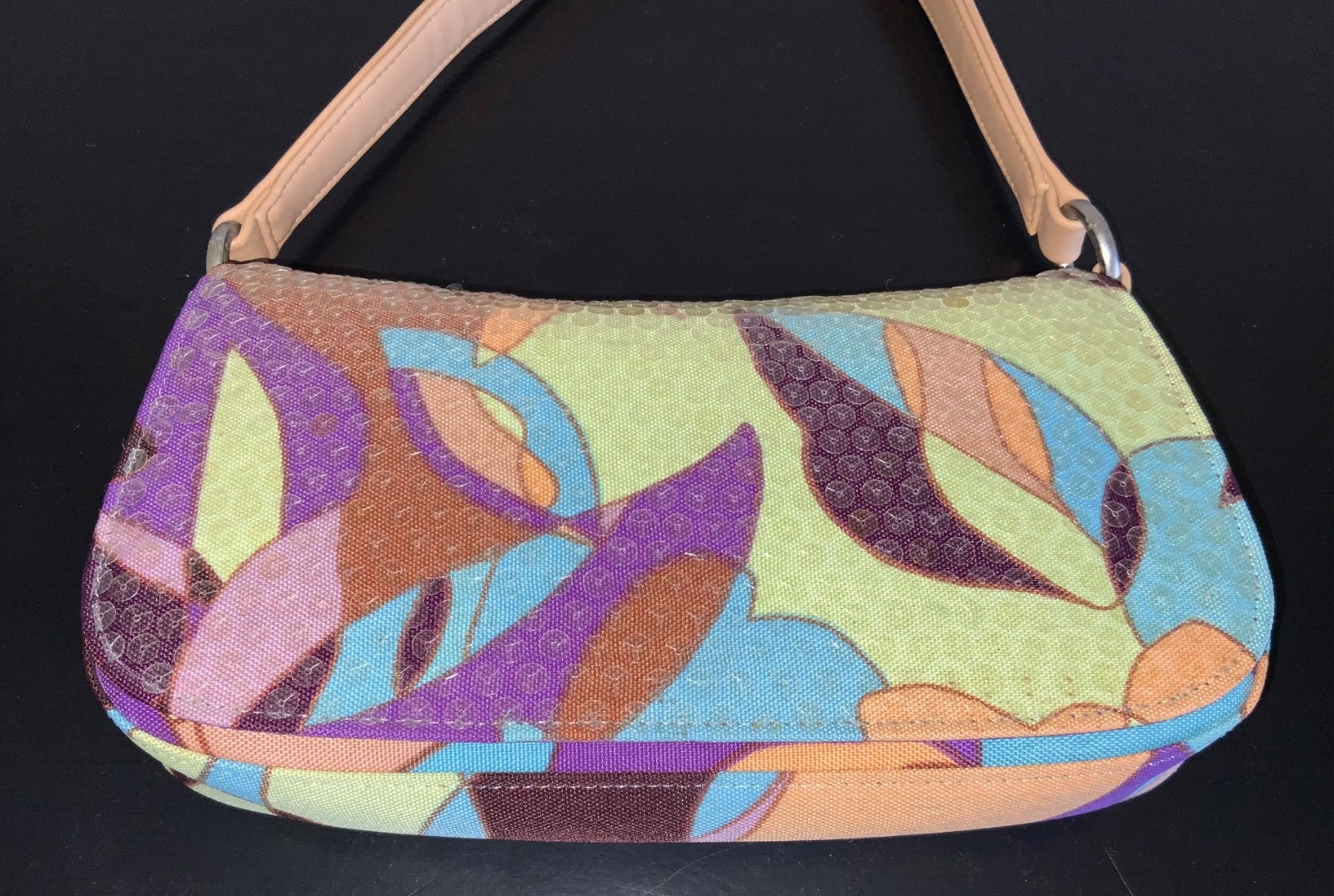 Express Women’s Sequin Colorful Abstract Designed Small Shoulder Bag