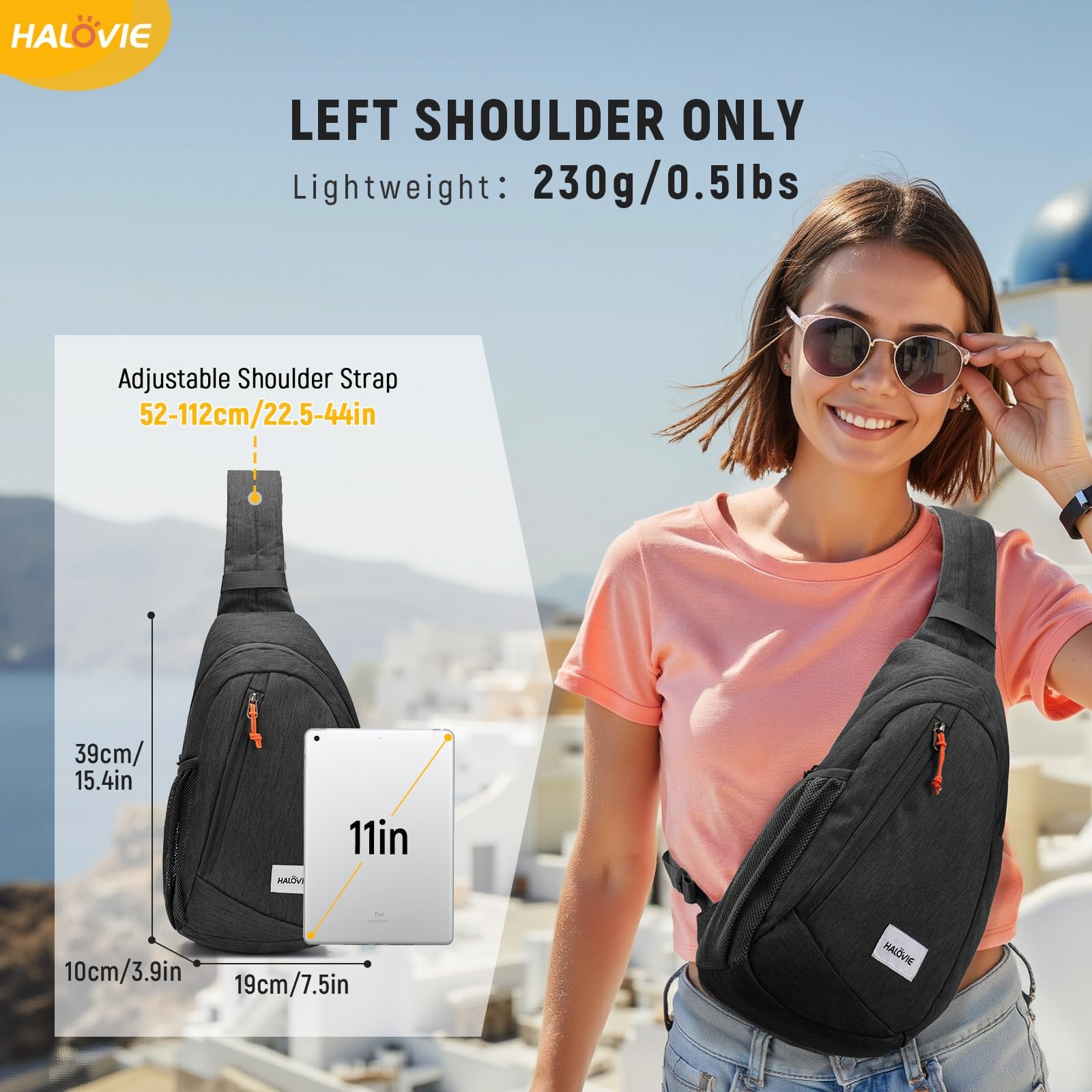 Anti Theft Crossbody Sling Bag RFID Travel Sling Backpack Lightweight Hiking …
