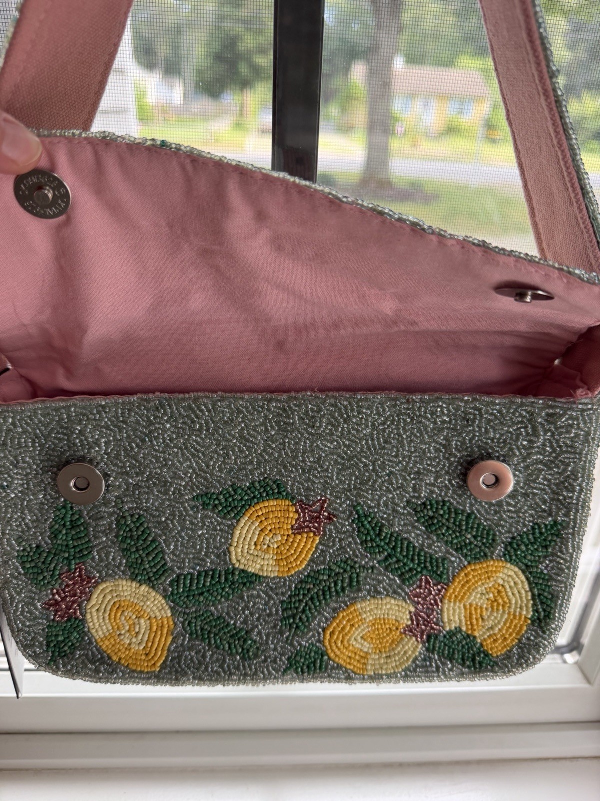 Viral America & Beyond Amalfi Beaded Shoulder Bag