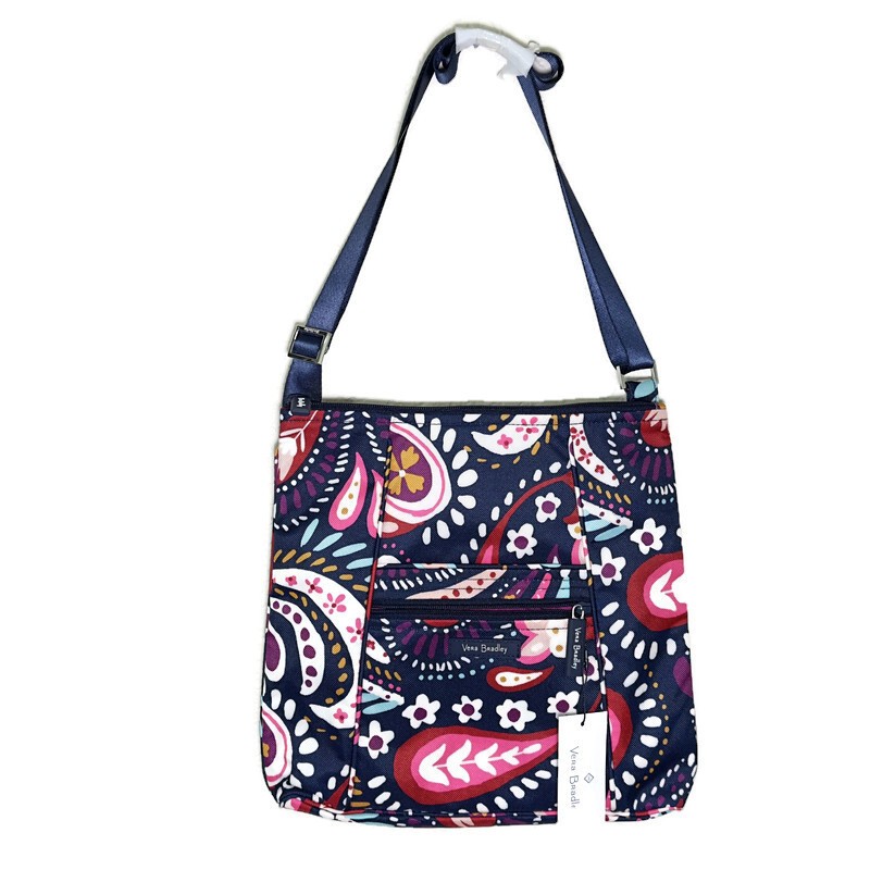 Vera Bradley Crossbody Lighten Up Hipster Crossbody Bag – Navy Painted Paisley