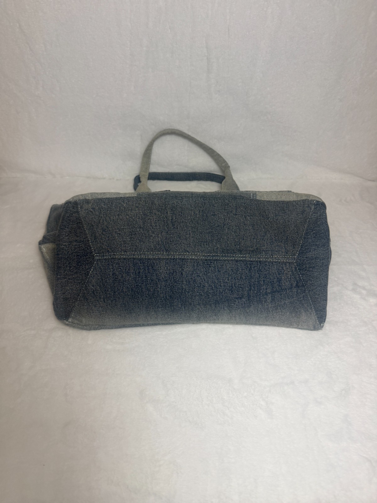 Steve Madden Denim Tote Bag Blue Jean Shoulder Handbag NWOT