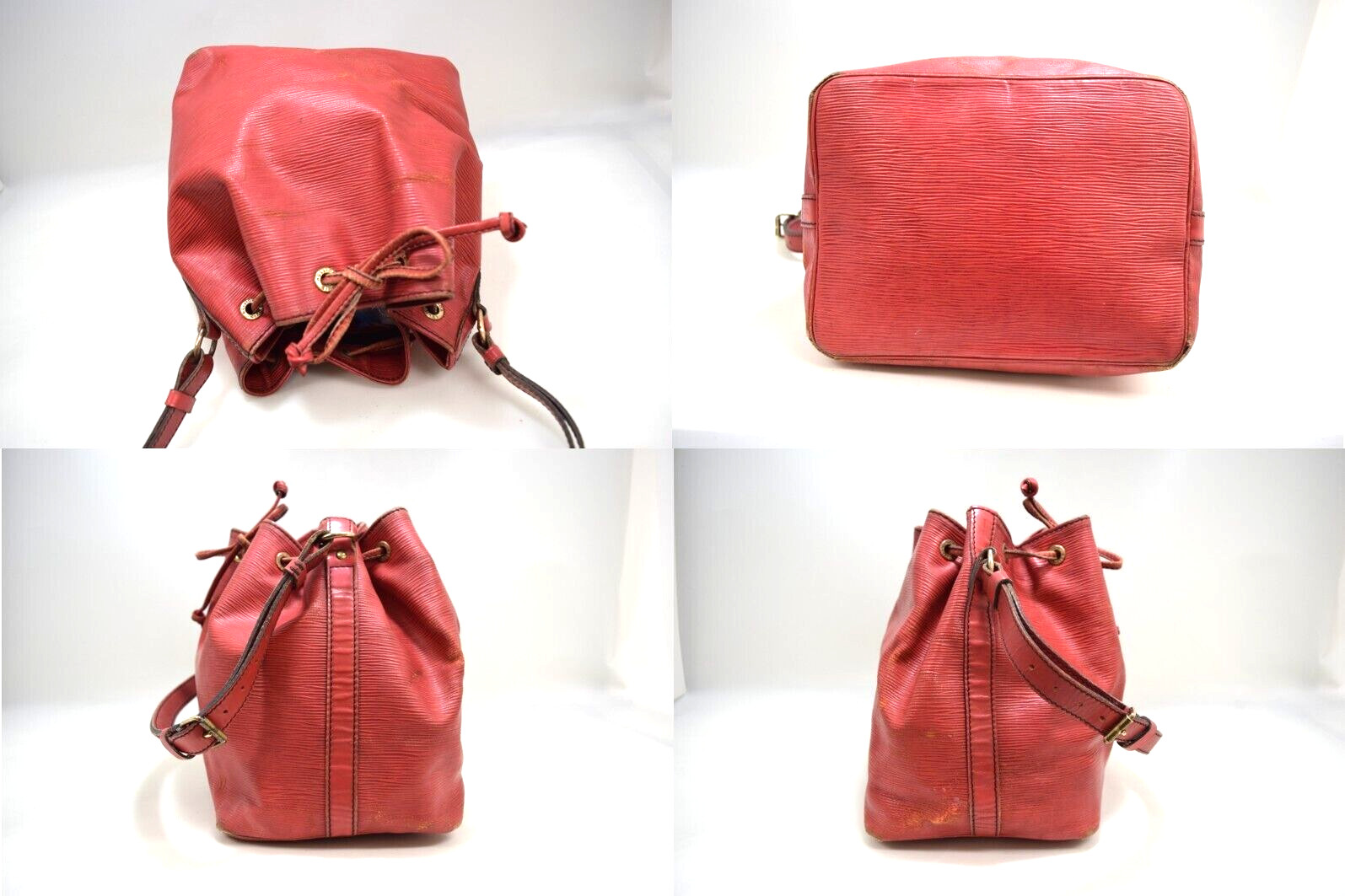 Auth Louis Vuitton Petit Noé Shoulder Bag Epi Leather M44107 LV 50993