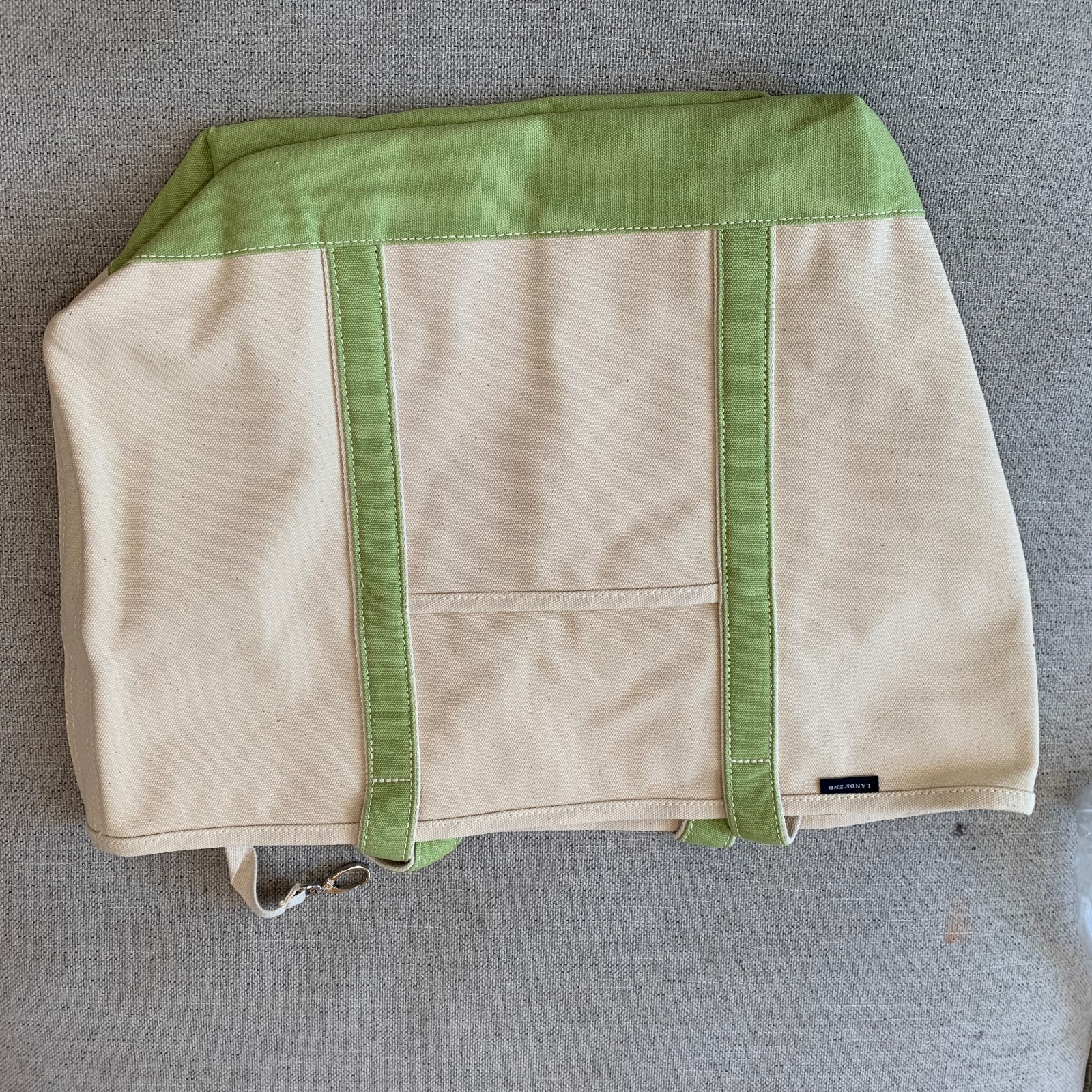 Lands End Canvas Boat Tote Bag Beach Extra Large (33x38cm) Green Cooking *NEW