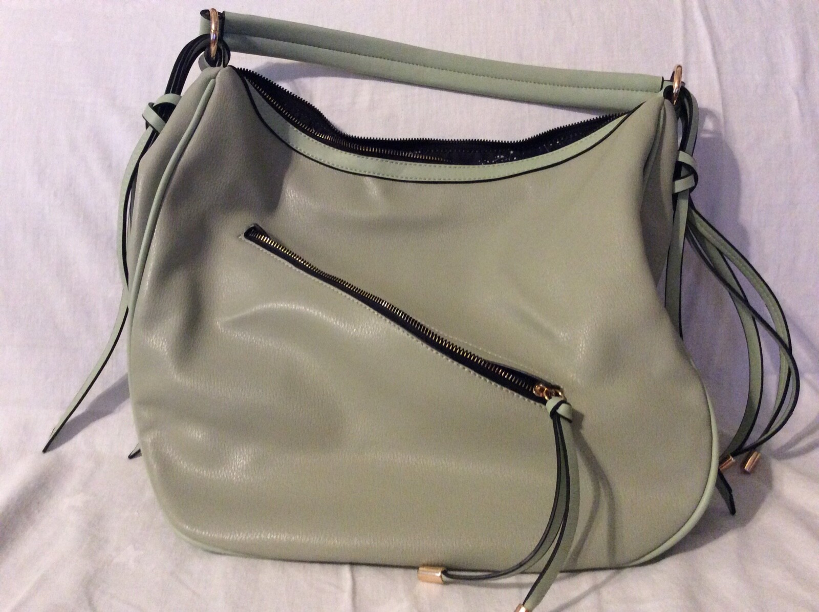 Over The Shoulder Leather Big Purse