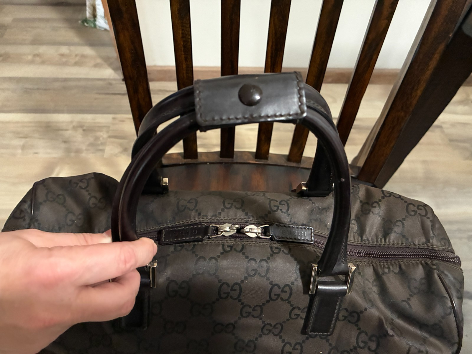 Gucci duffle bag vintage brown Excellent!