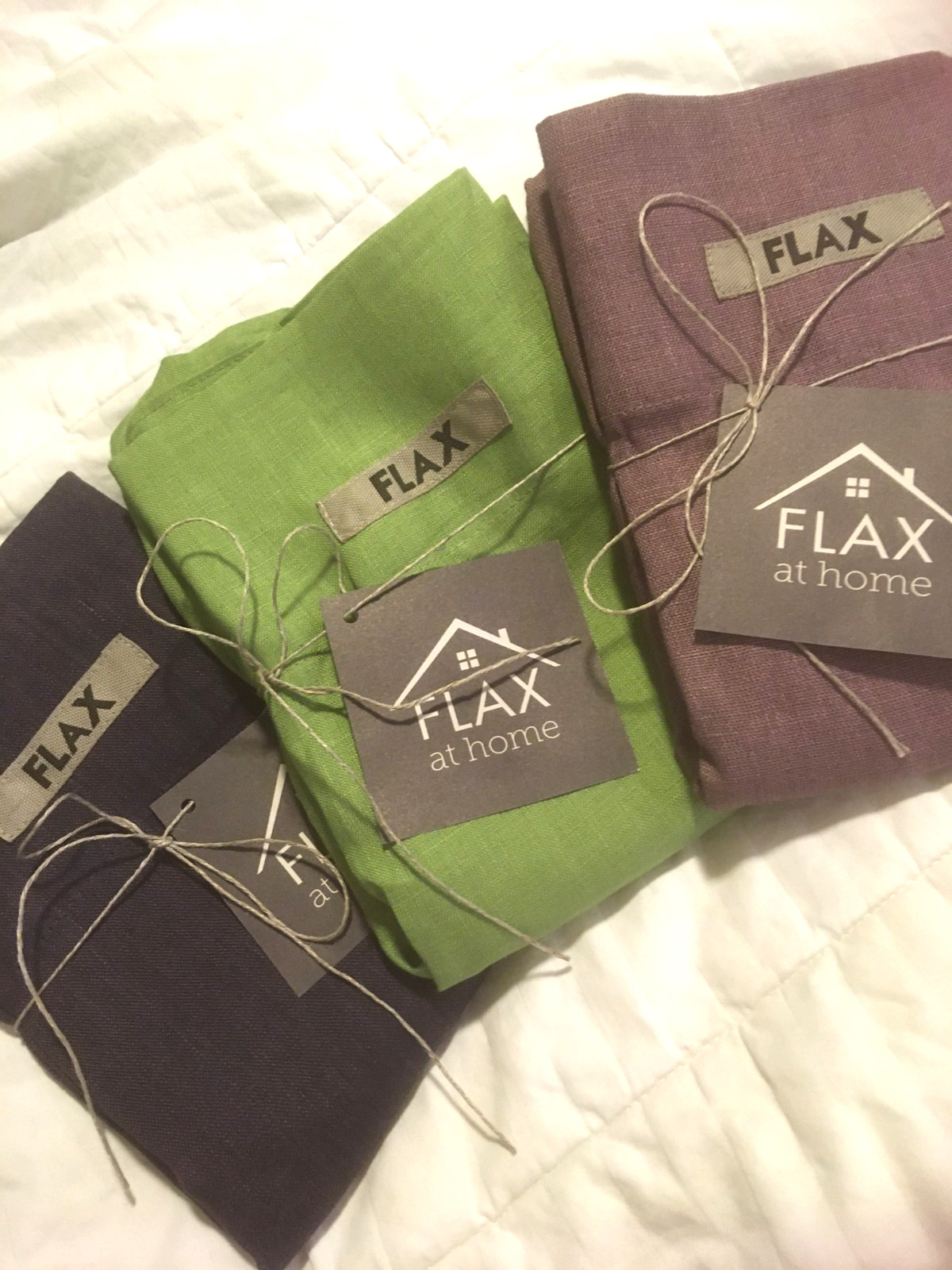 FLAX Linen Tote Bag NWT Double Strap Mauve 15″ x 15″ Roomy New with Tag