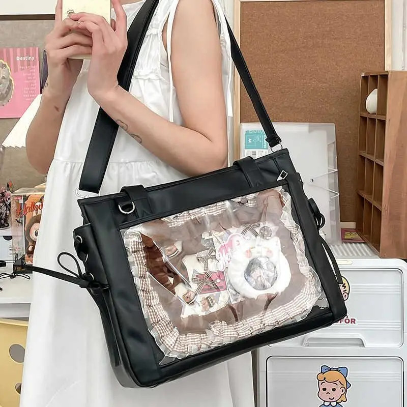 New Japanese Cute Kawaii Girls Ulzzang Y2K Ita Bag Daily Commuting Class Tote Ba