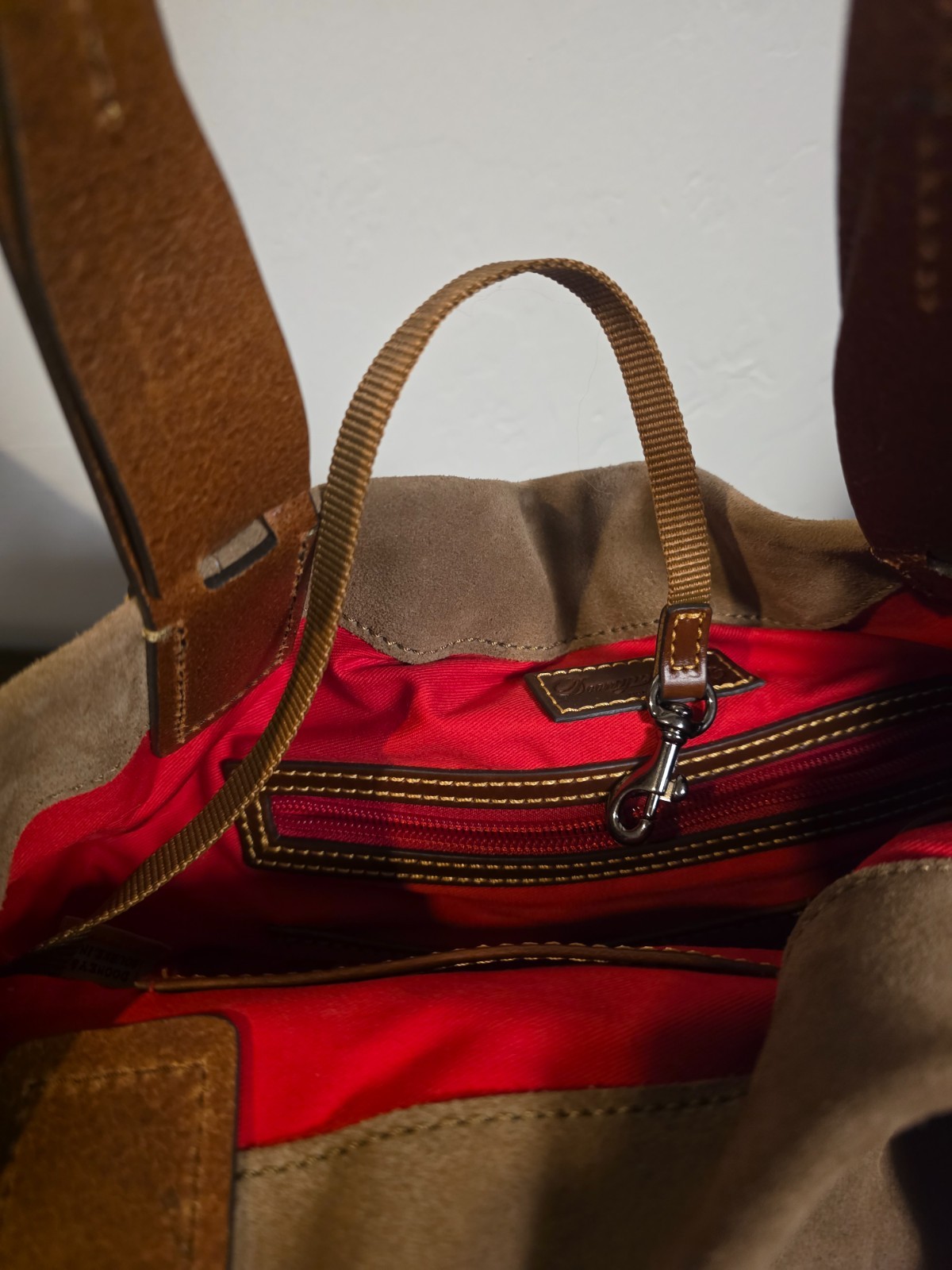 Dooney & Bourke’s Derby Suede East West Shopper