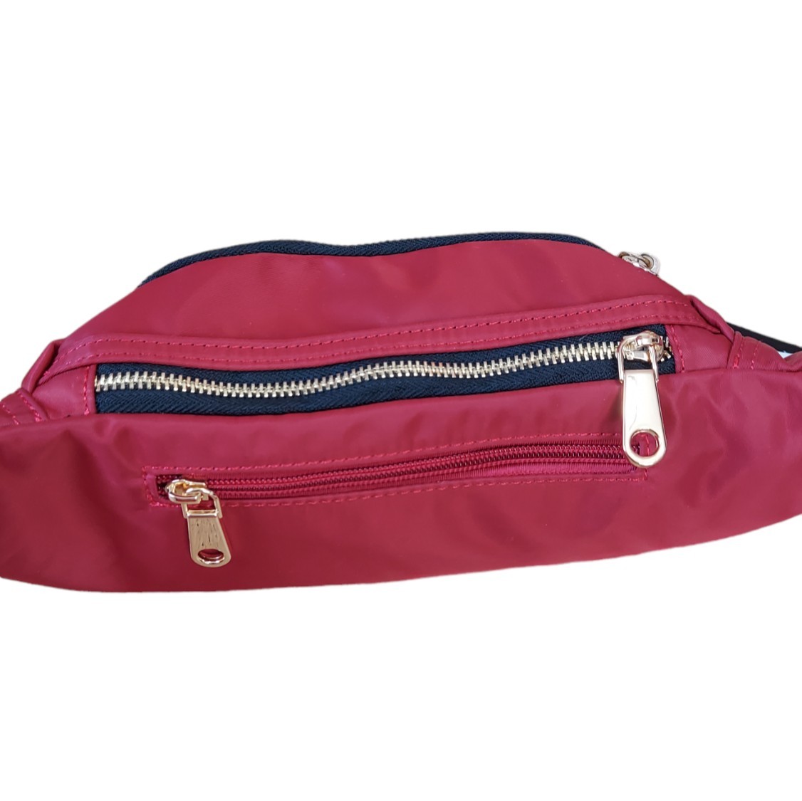 Isabelle Women’s Red Belt Bag Nylon Crossbody Sling Fanny Pack NWT PETA Vegan