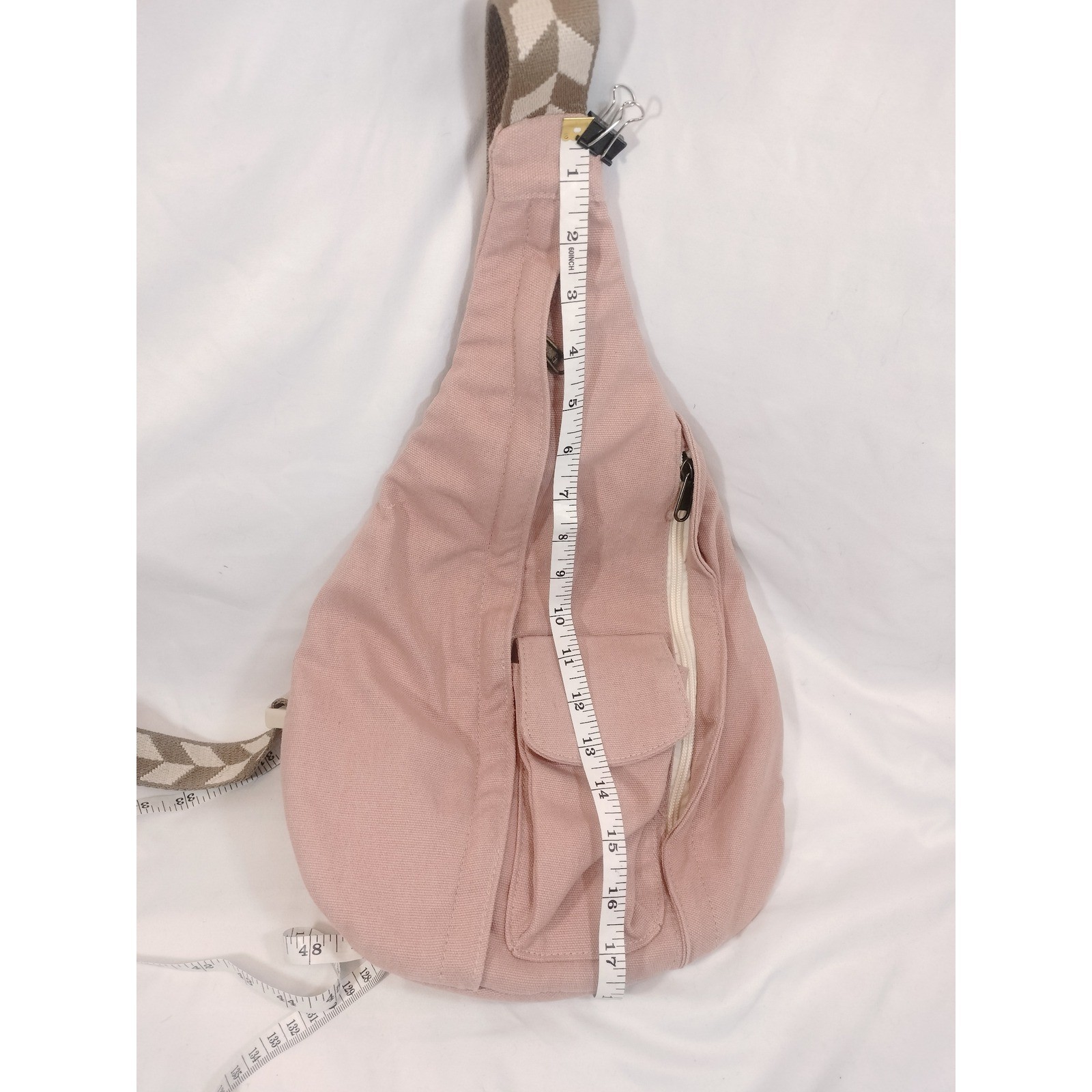 Marley Lilly Pink Canvas Crossbody Sling Bag/Backpack NWOT