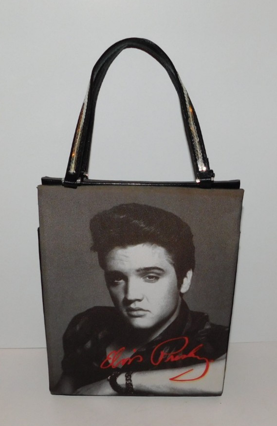 NICE ASHLEY M ELVIS PRESLEY CROSSBODY PURSE TOTE HANDBAG 9″ X 7″