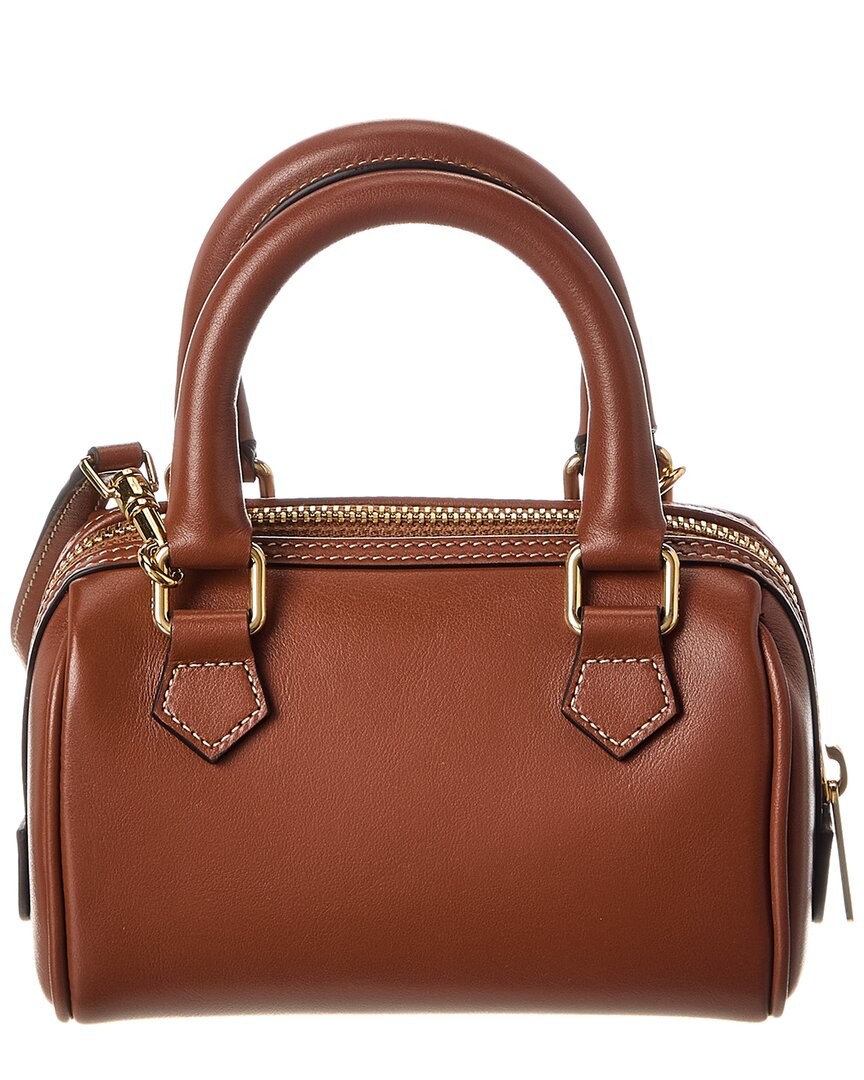 Celine Mini Leather Boston Bag Women’s Brown Os