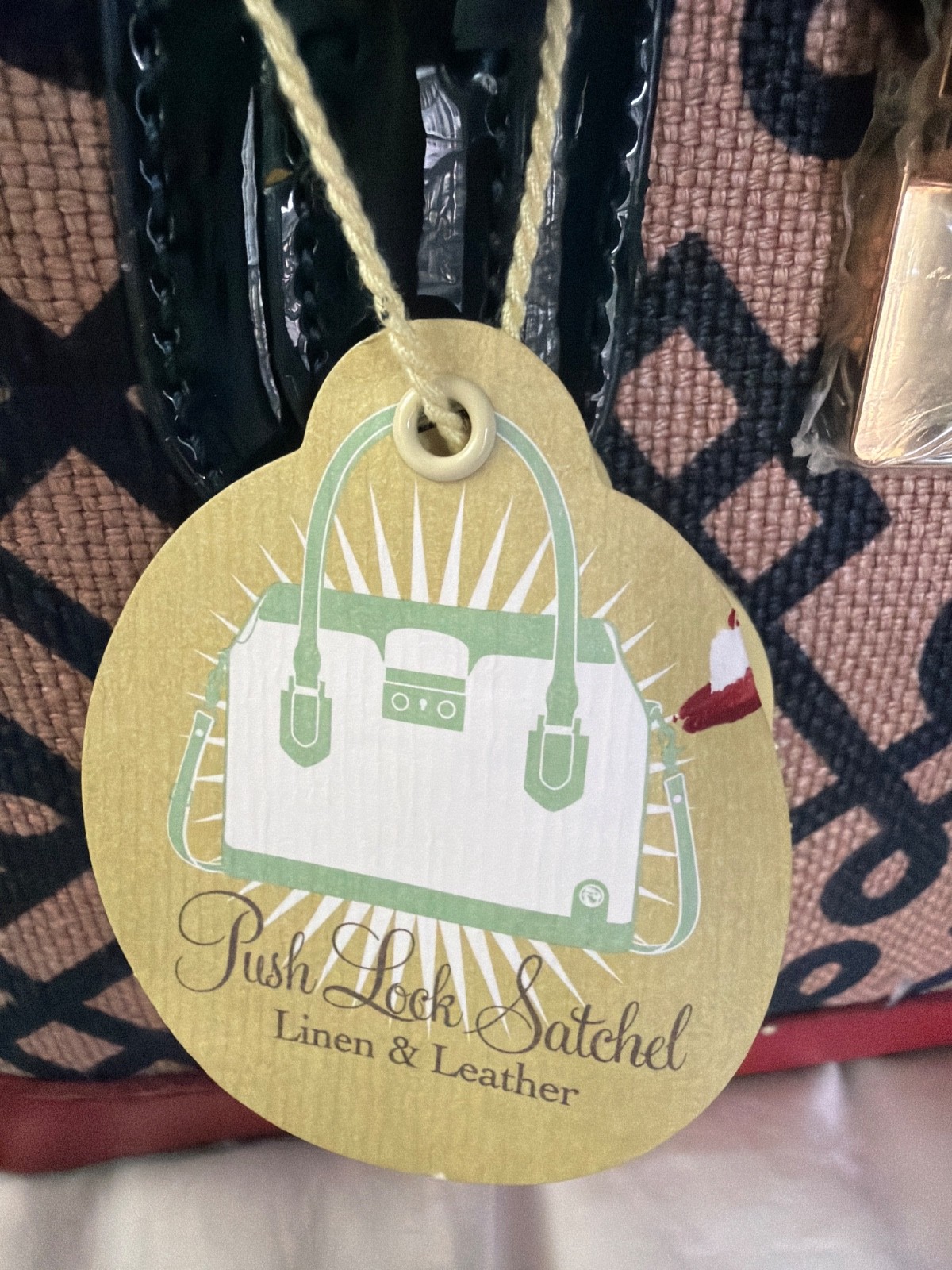 Spartina Push lock satchel bag new with tags