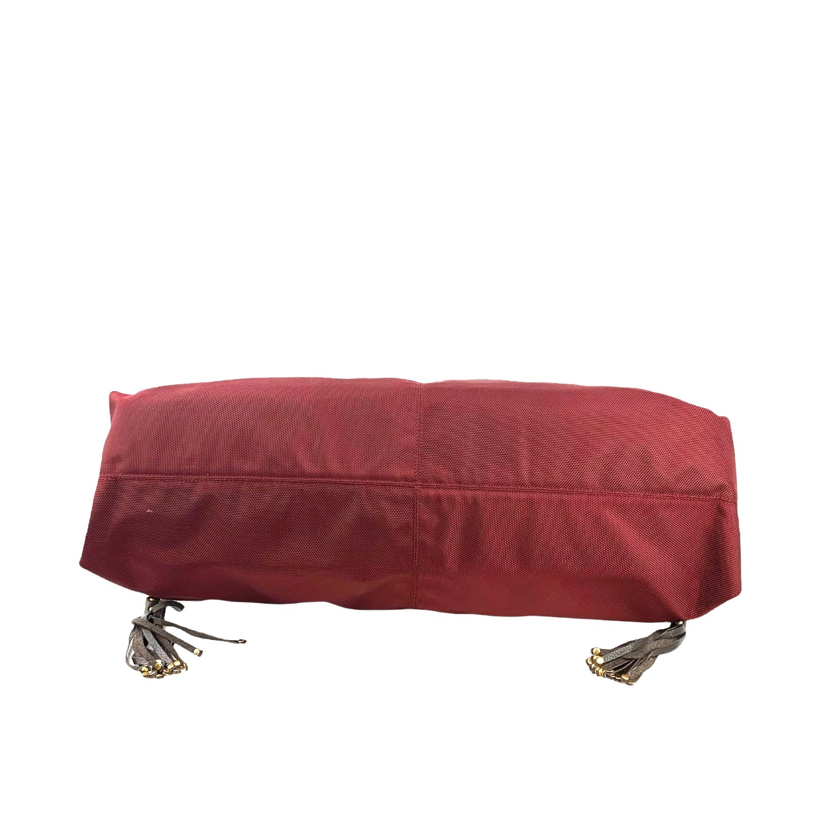 JEAN-PIERRE KLIFA for Anteprima-Nueva Merlot Nylon Tassel Lined Shoulder Bag