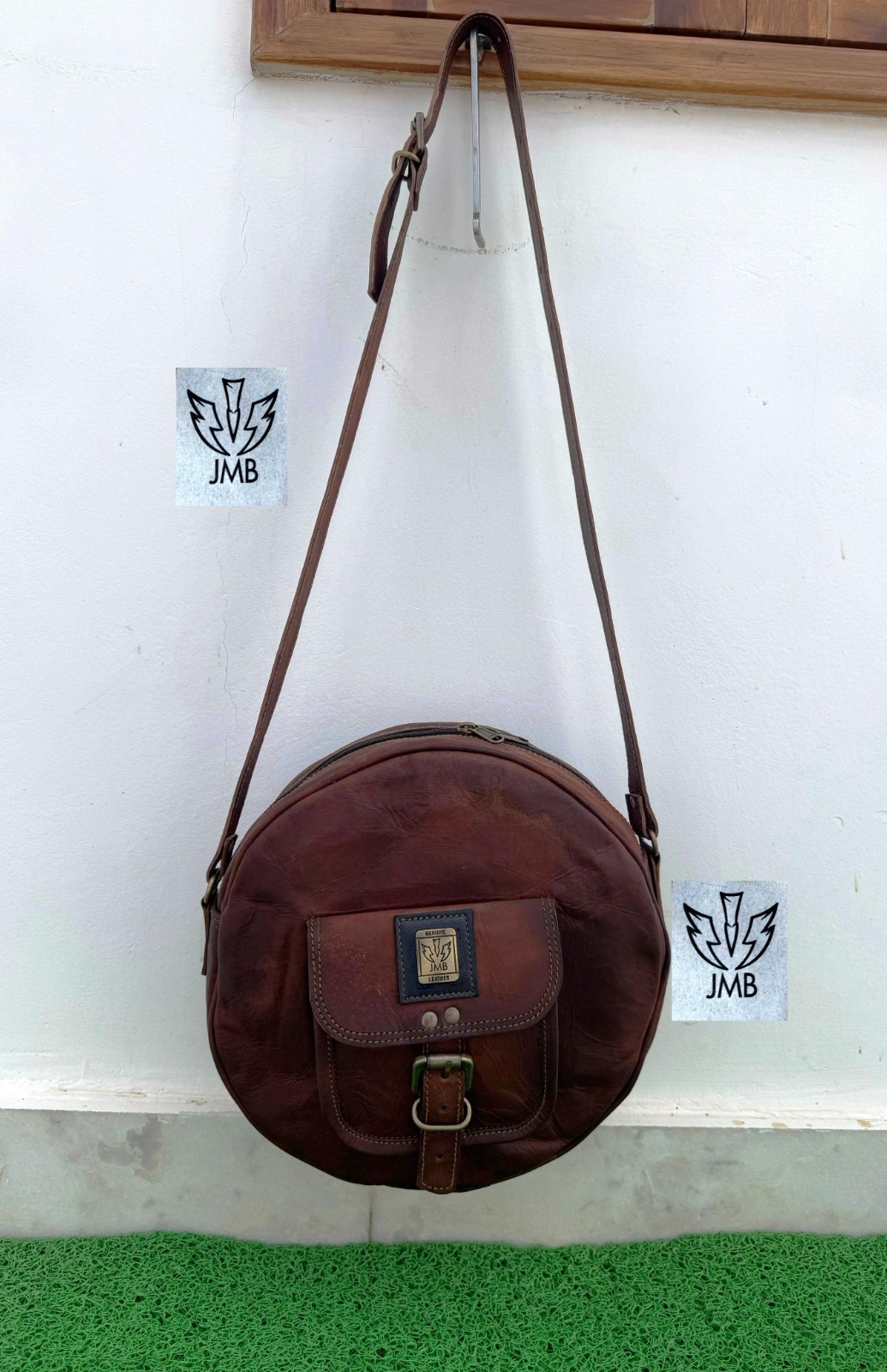 Leather Bag Women Round shape Cross body Shoulder Bag handbag Satchel Purse Tote