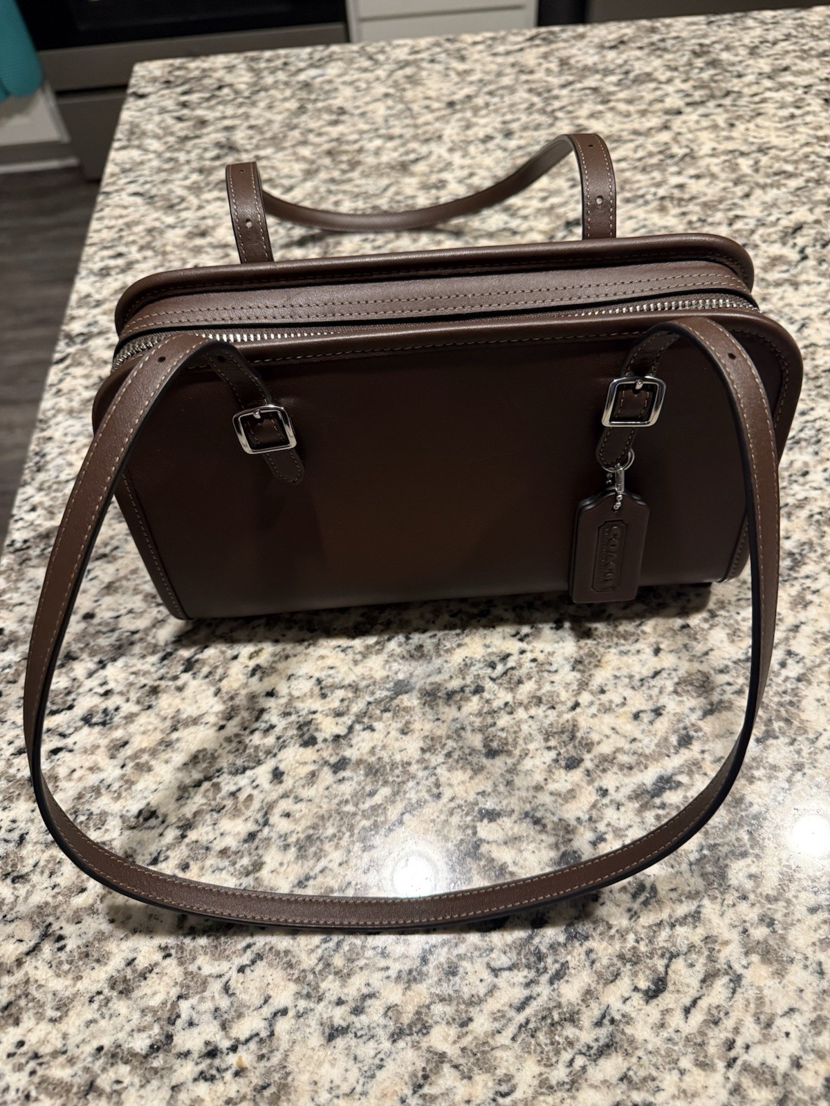 Coach Swing Zip Shoulder Bag Maple