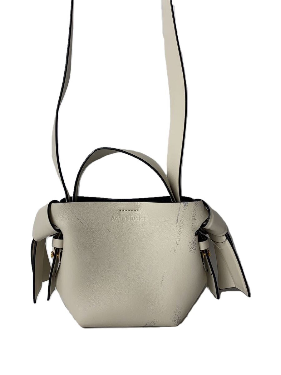 Acne Studios Musubi Micro Bag White Leather Crossbody 2Way Italy